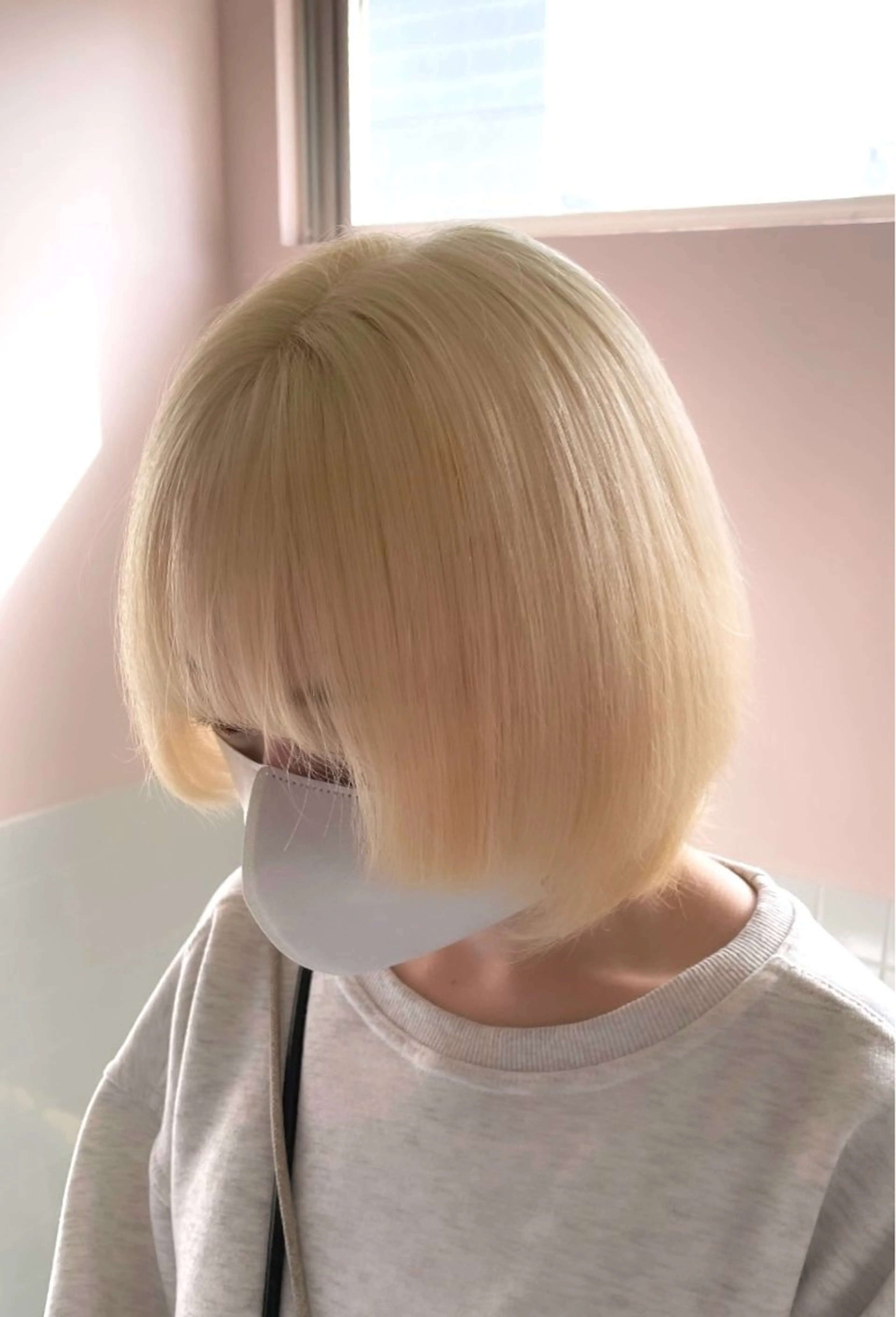ミディアム カラー ヘアカラー トリートメント 色落ち綺麗透明感カラ /ボブ/ナカツヒカルのヘアスタイル