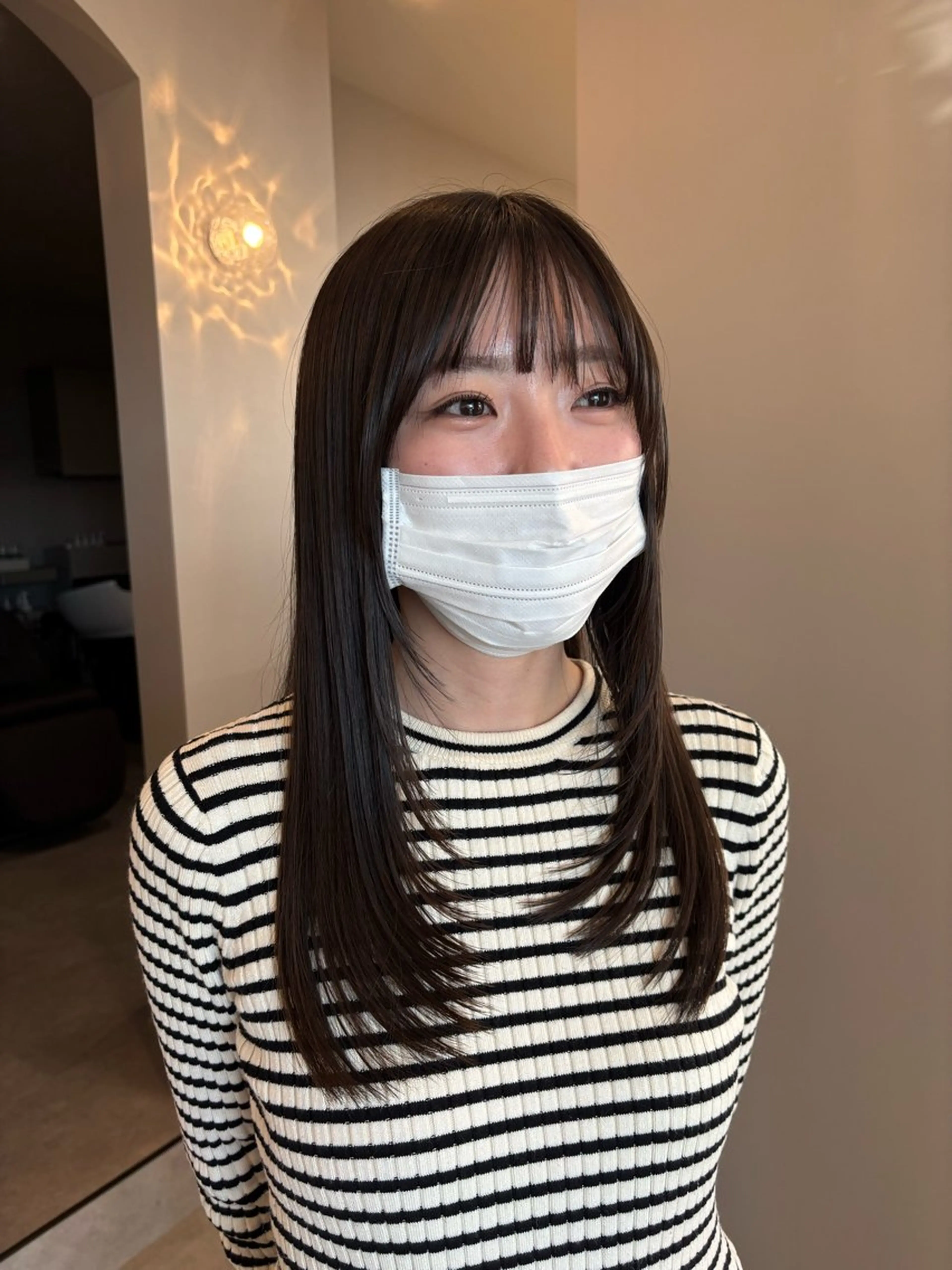 ロング カット ヘッドスパ ボブ/顔周りレイヤー 🎀momoka🎀のヘアスタイル