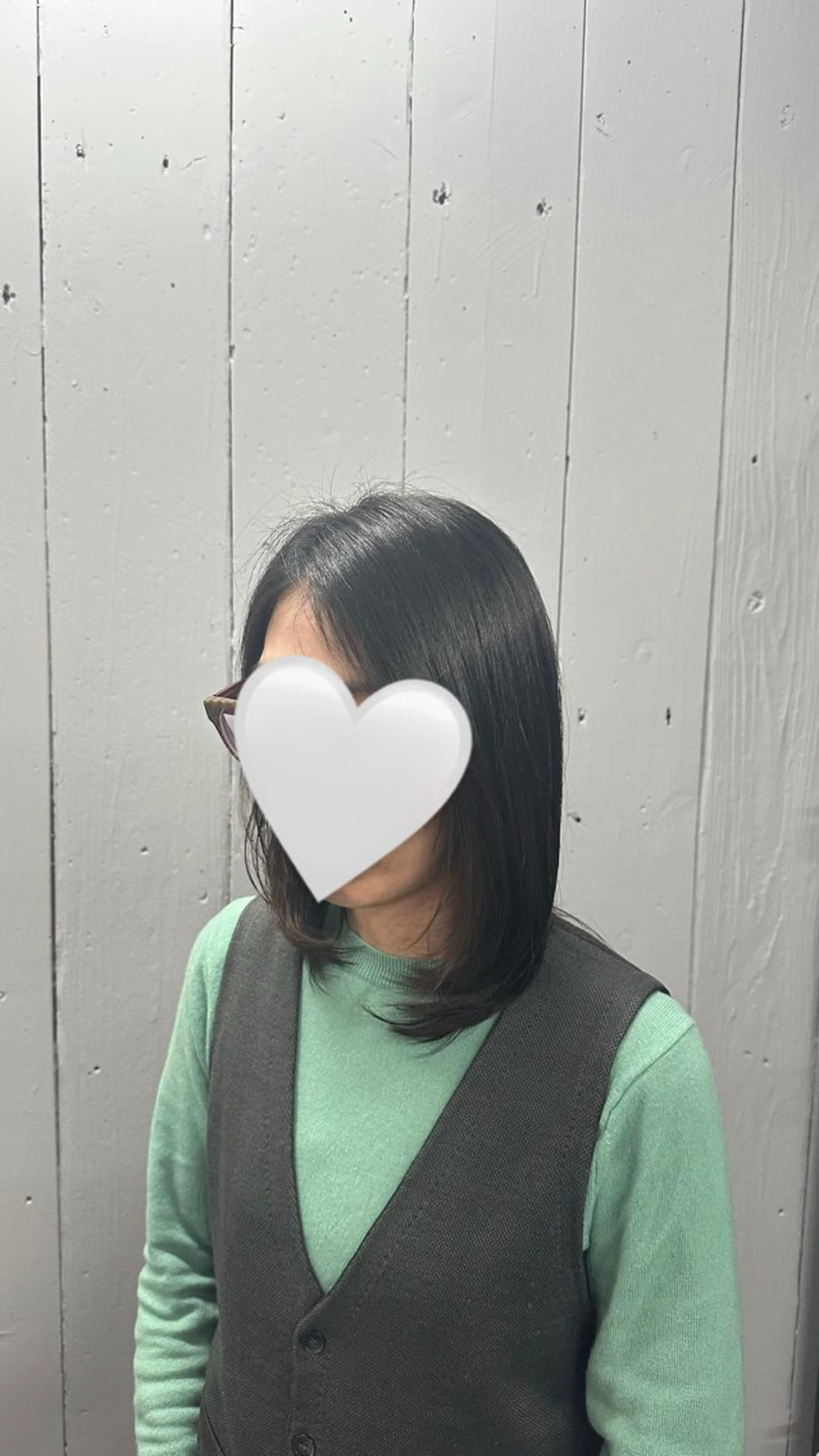 ミディアム レイヤーカット トリートメント 出崎 風果のヘアスタイル