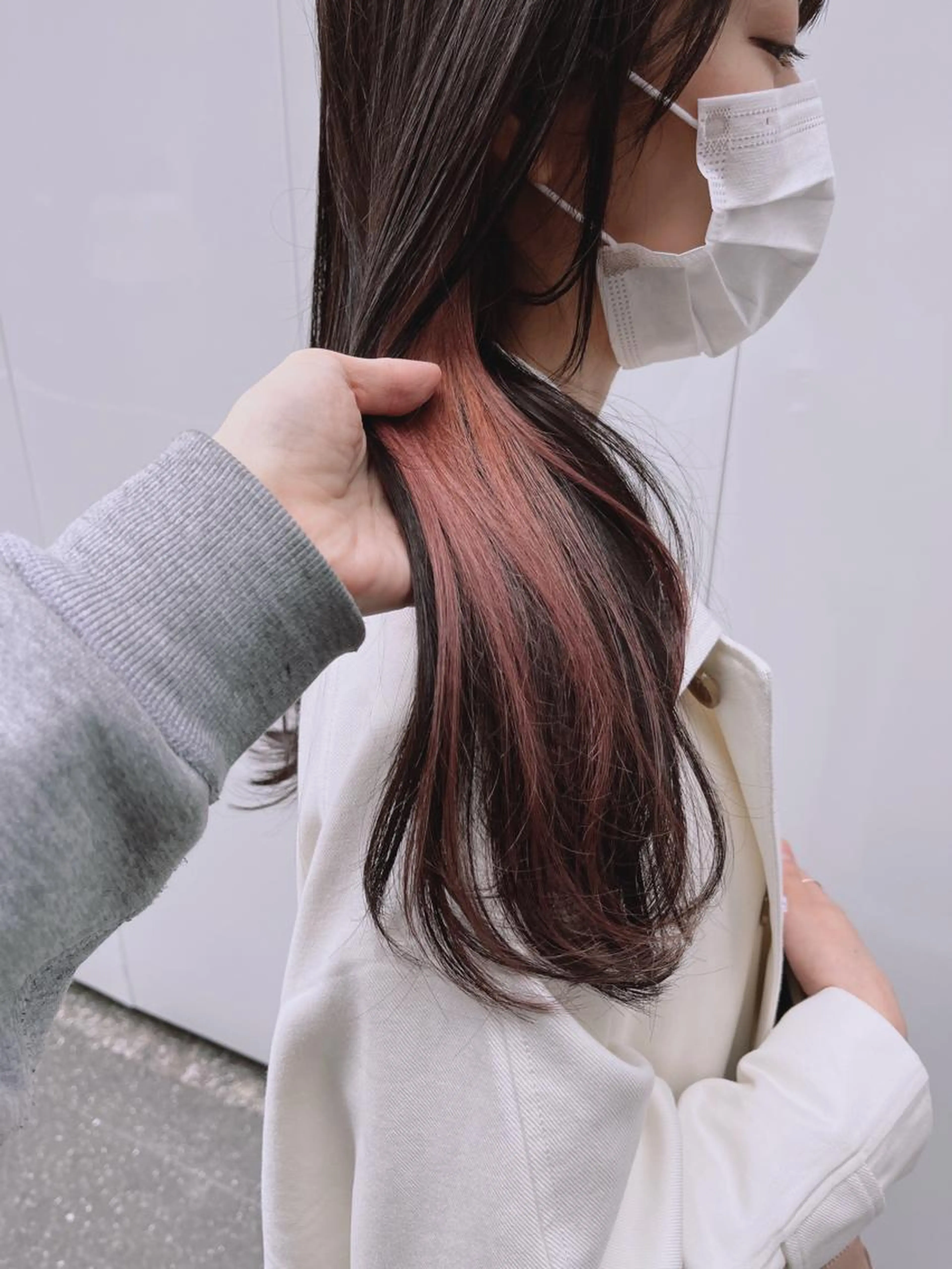 インナーカラー＋全体カラーの写真