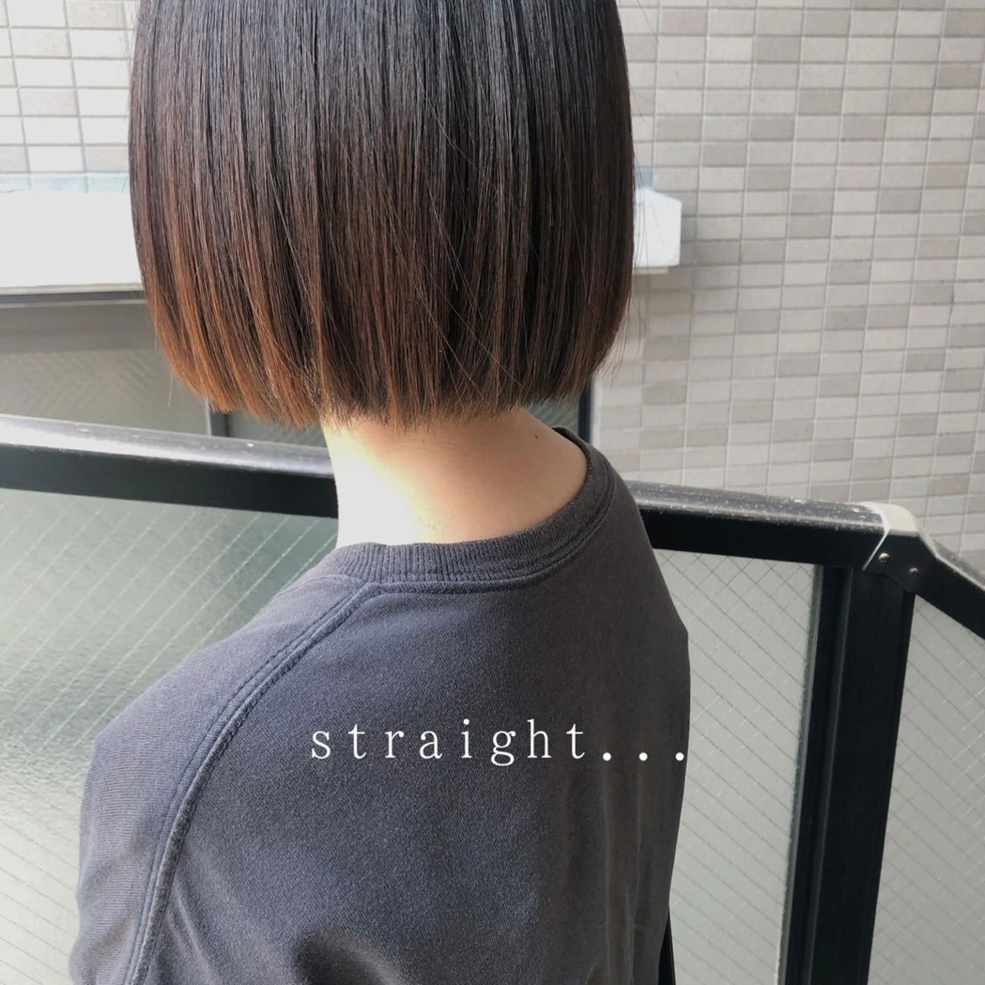 ショート パーマ ストレートパーマ カラーパティシエ facce🌼ikoのヘアスタイル