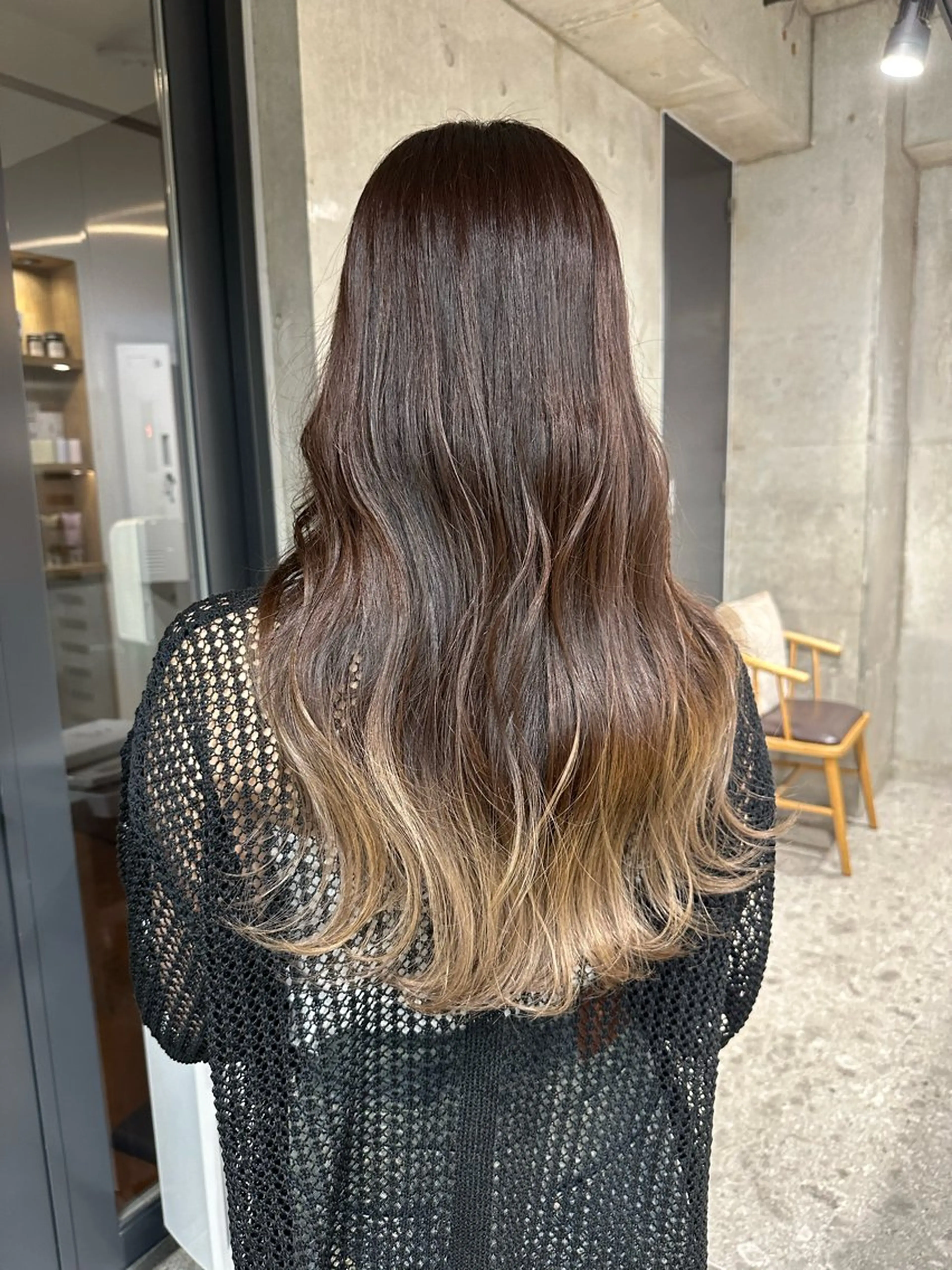 ミディアム ︎🤎W color MIYU‎🤎のヘアスタイル