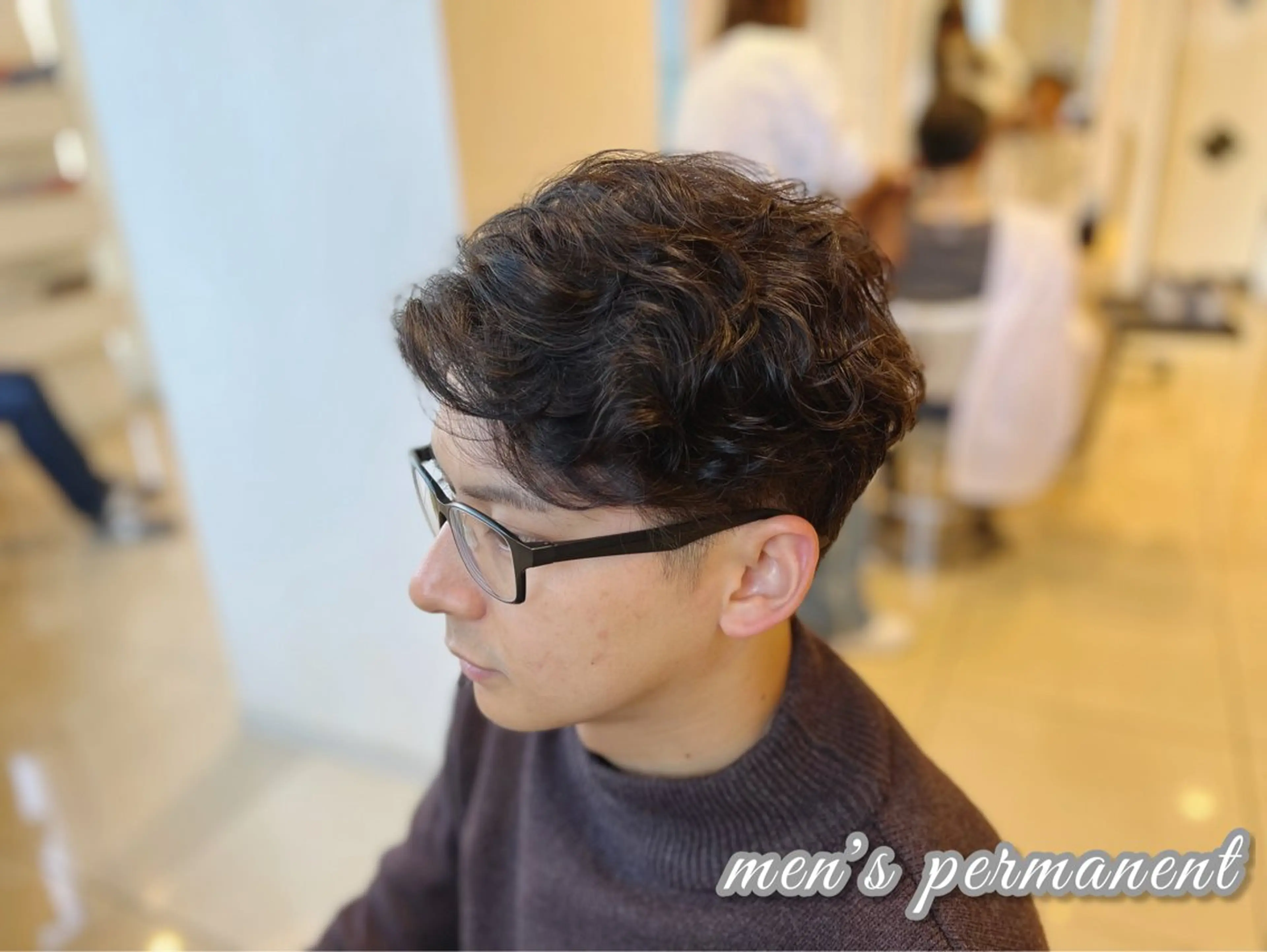 ショート パーマ メンズ Ash宮前平店 鈴木和也のヘアスタイル