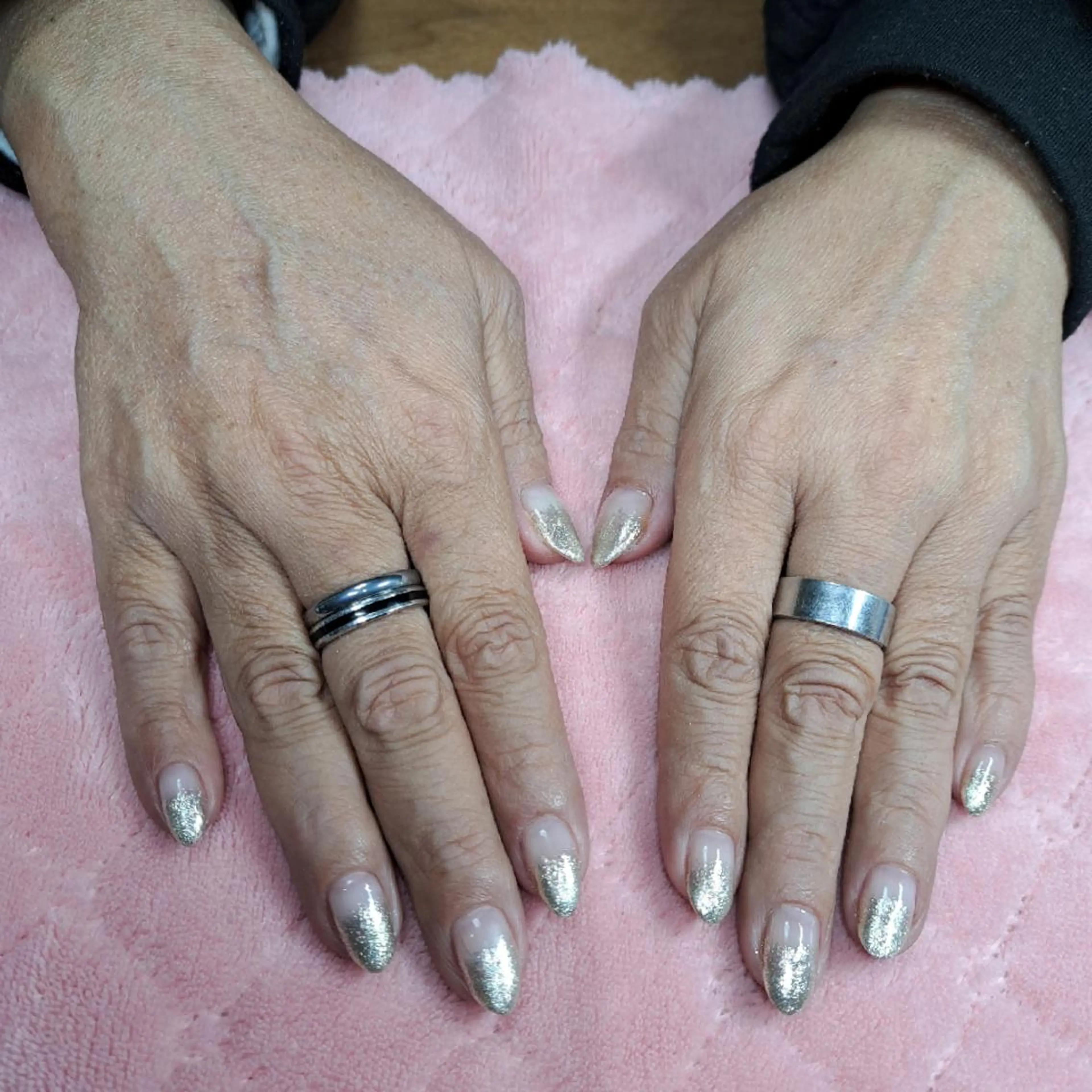 ネイル グラデーション キラキラネイル ラメ(グリッター) HAYASHI  Nのネイルデザイン