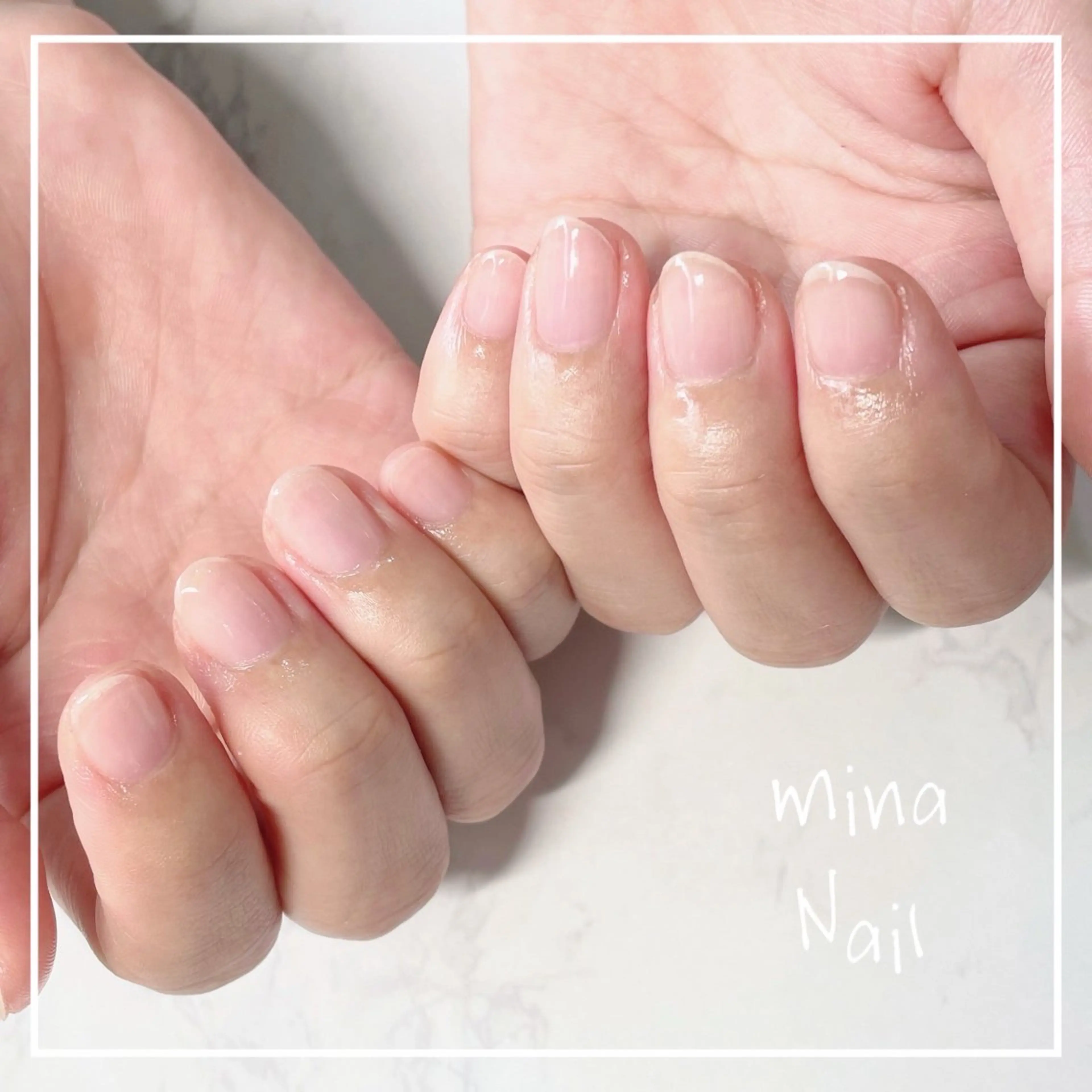 ネイル クリアネイル ジェルネイル mina Nailのネイルデザイン