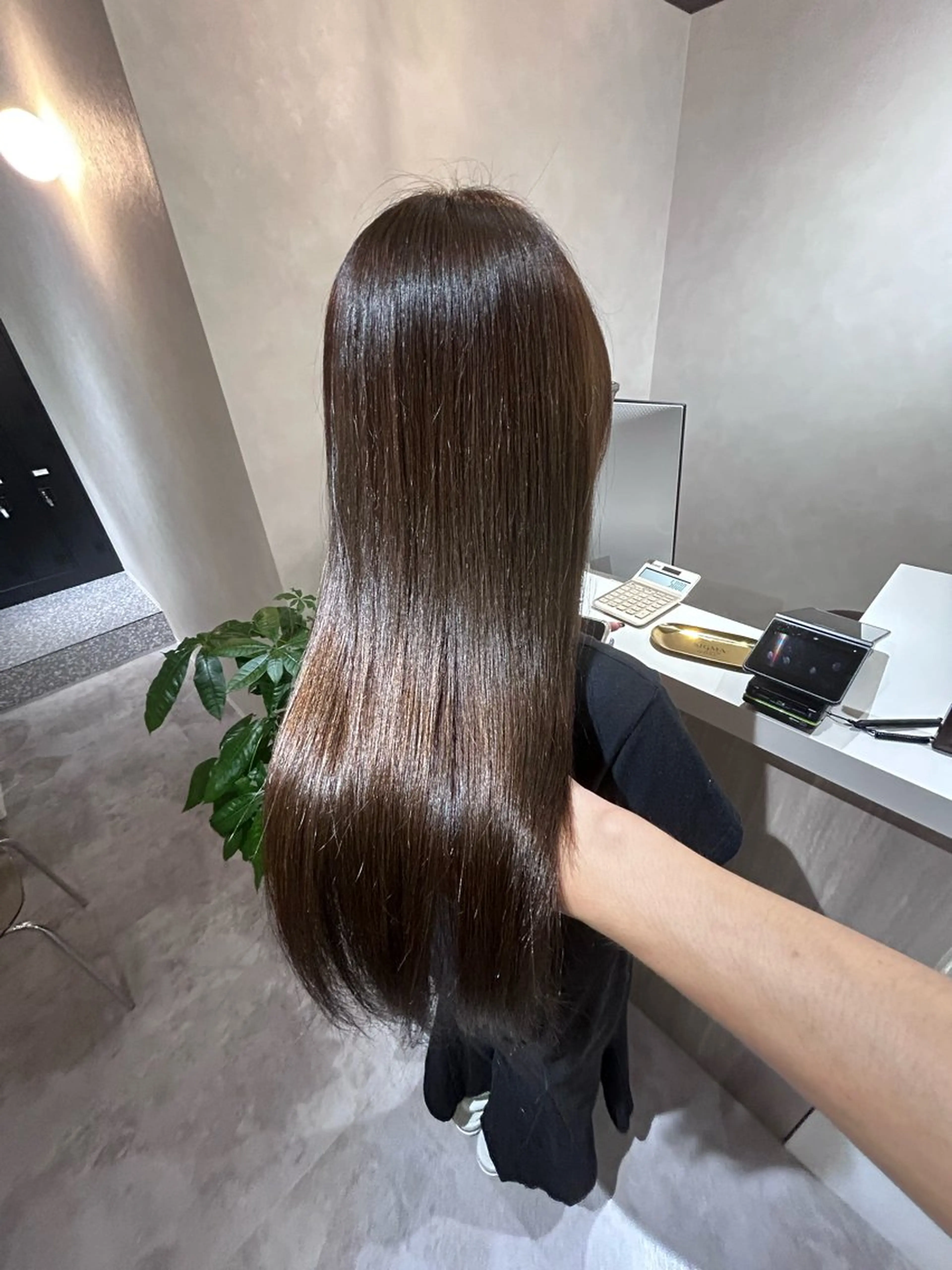 ロング カラー 透明感カラー オリーブカラー トリートメント SIGMA LATTE所属・光岡 光のヘアスタイル