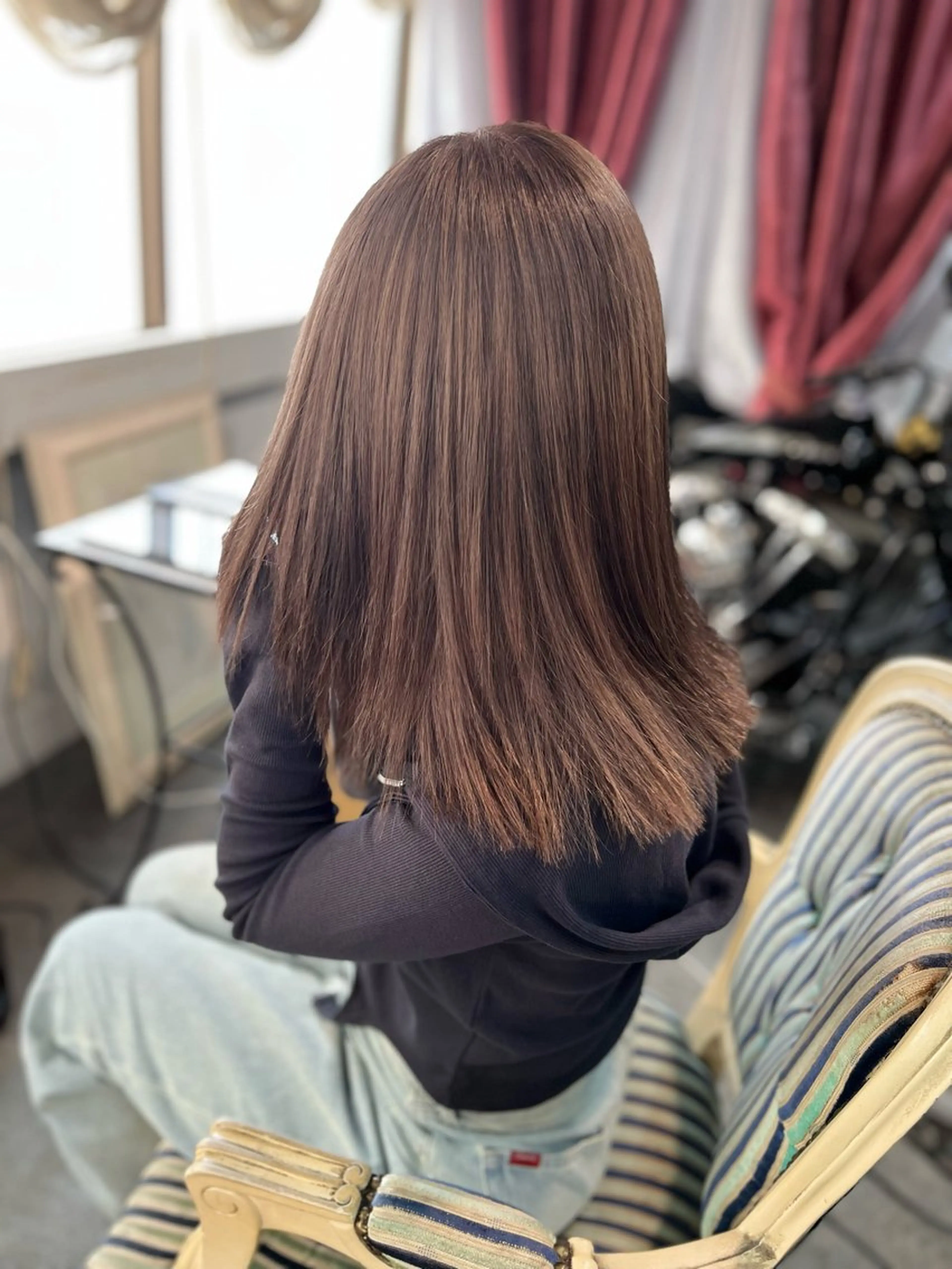 ミディアム カラー トリートメント Mariana雛/ 西大分/ハイライトのヘアスタイル