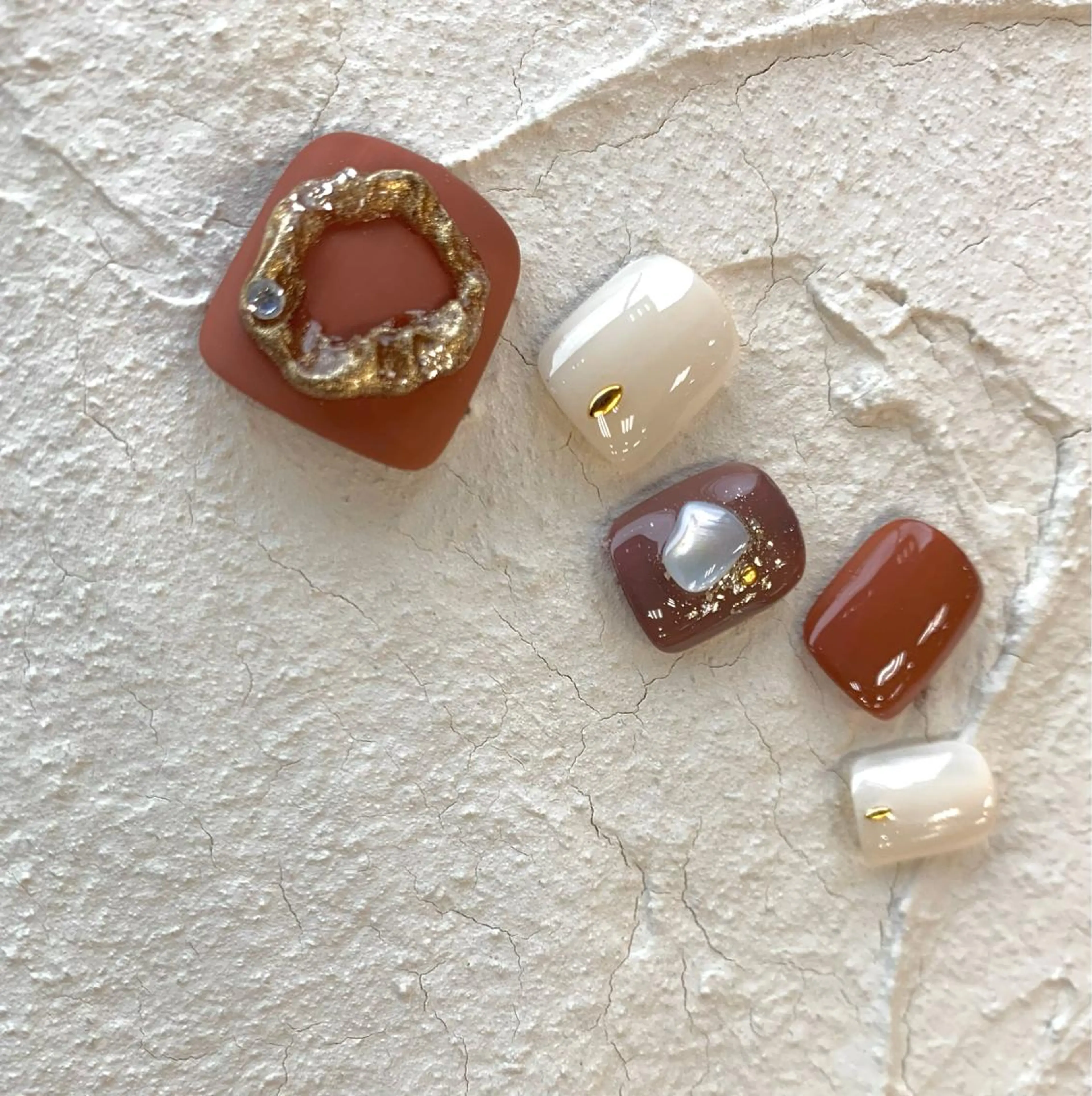 ショート ネイル フットネイル be-cares beauty(豊川店のネイルデザイン