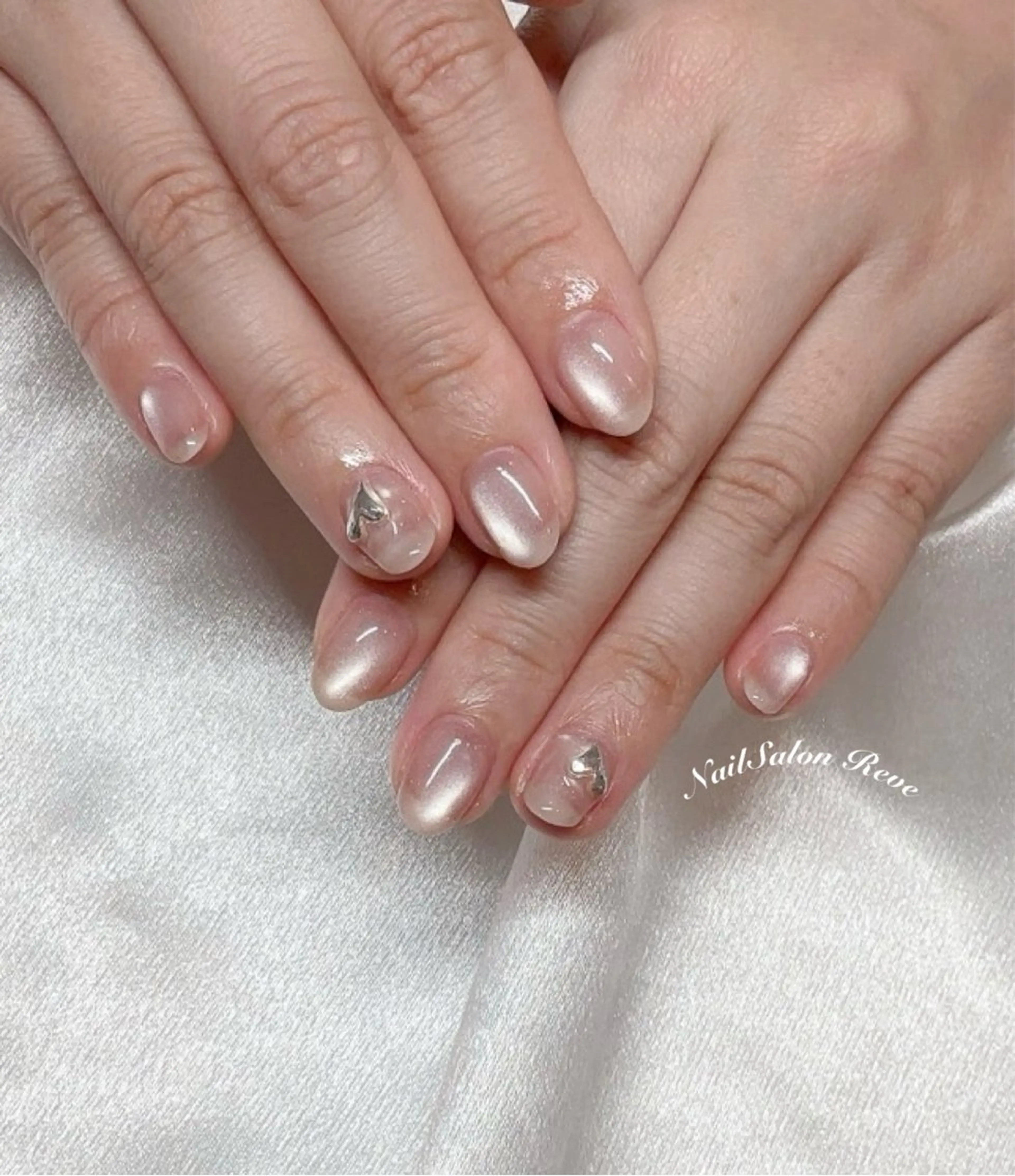 ネイル アートネイル 長さ出し フットネイル フレンチネイル ジェルネイル ハンドネイル NailSalon   Reve（ネイルサロン レーヴ）所属・NailSalon Reveのネイルデザイン