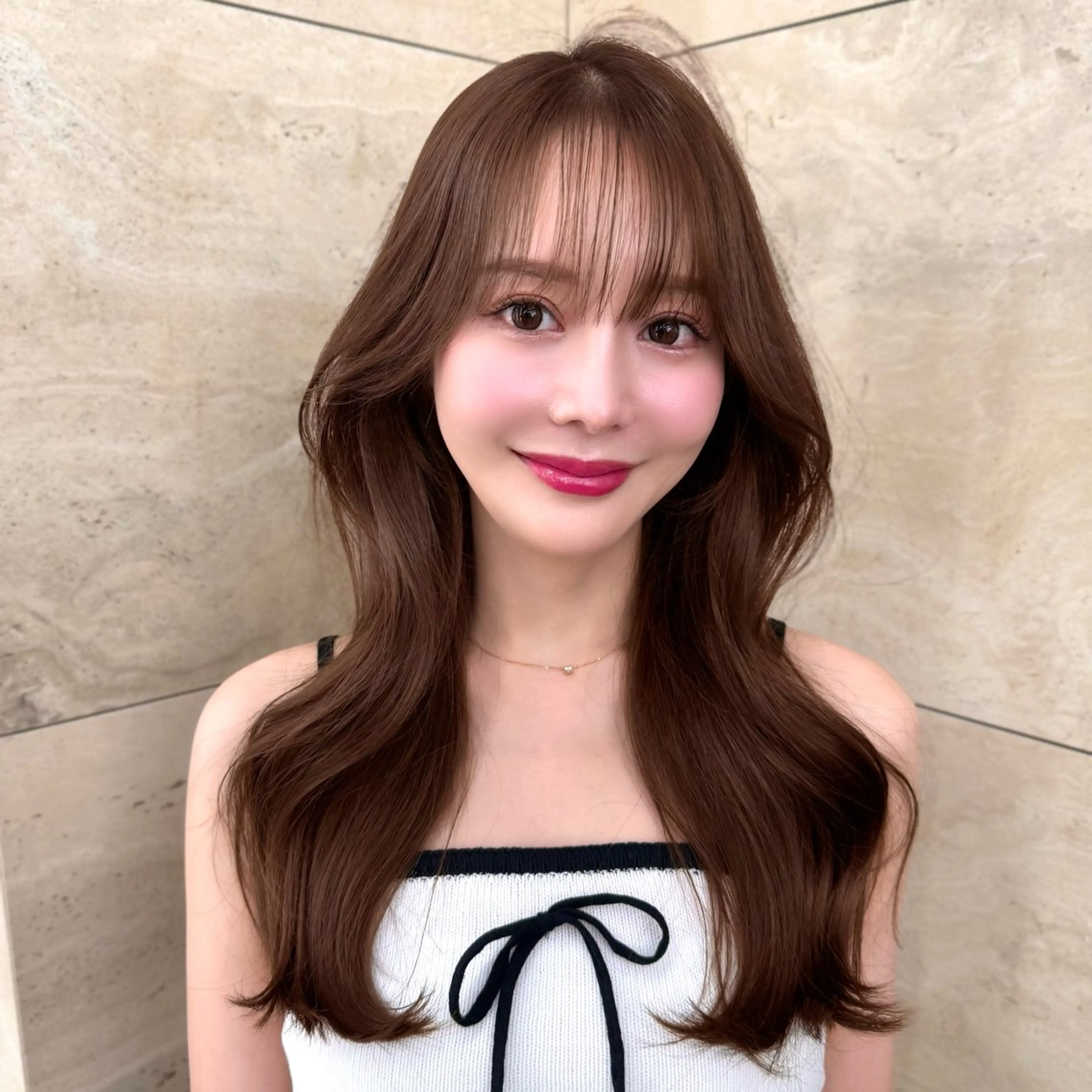 ロング カラー カット ヘアカラー トリートメント 韓国ヘア🇰🇷 レイヤー/芝春樹のヘアスタイル