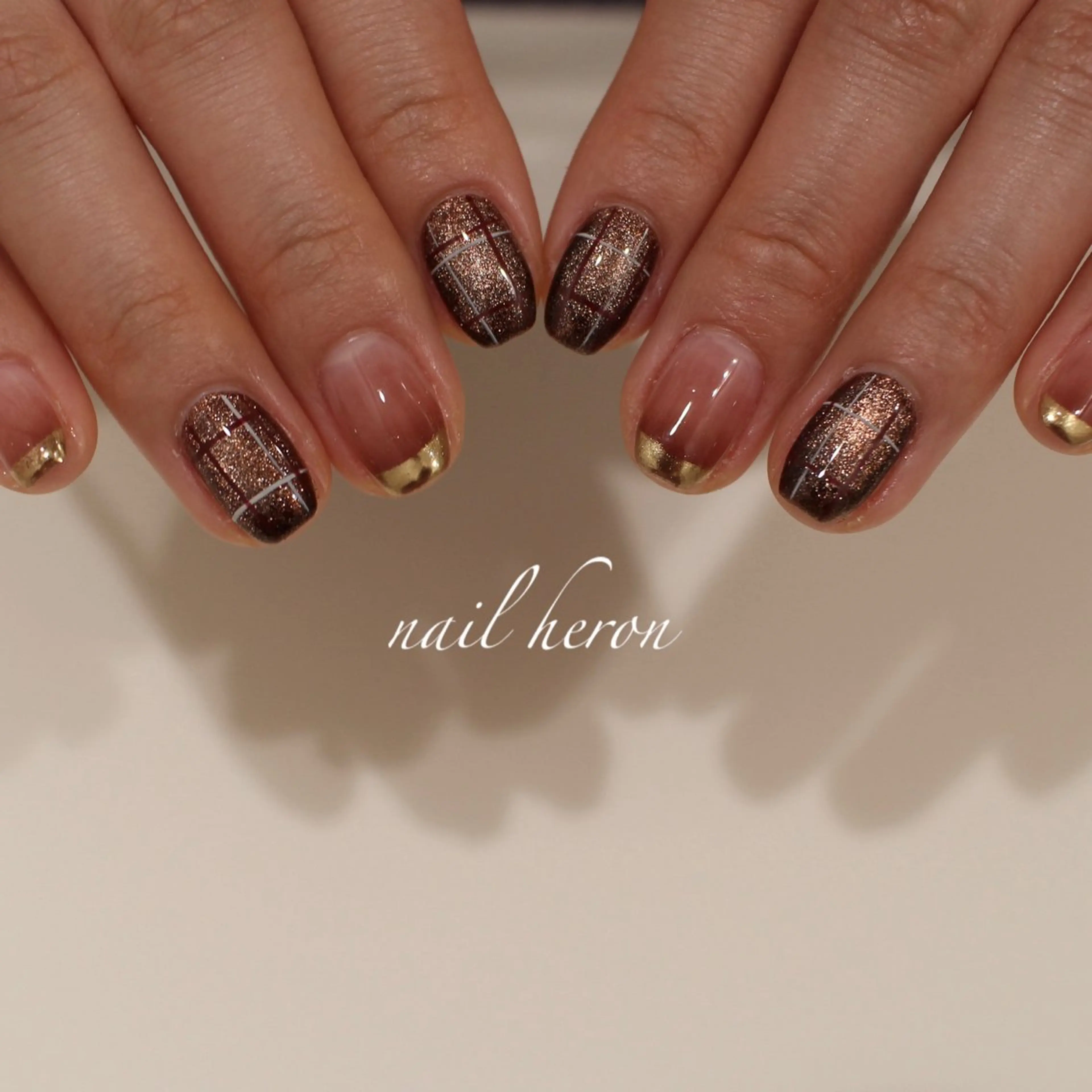 ネイル バレンタイン ハンドネイル nail heron所属・saki_ nail heronのネイルデザイン