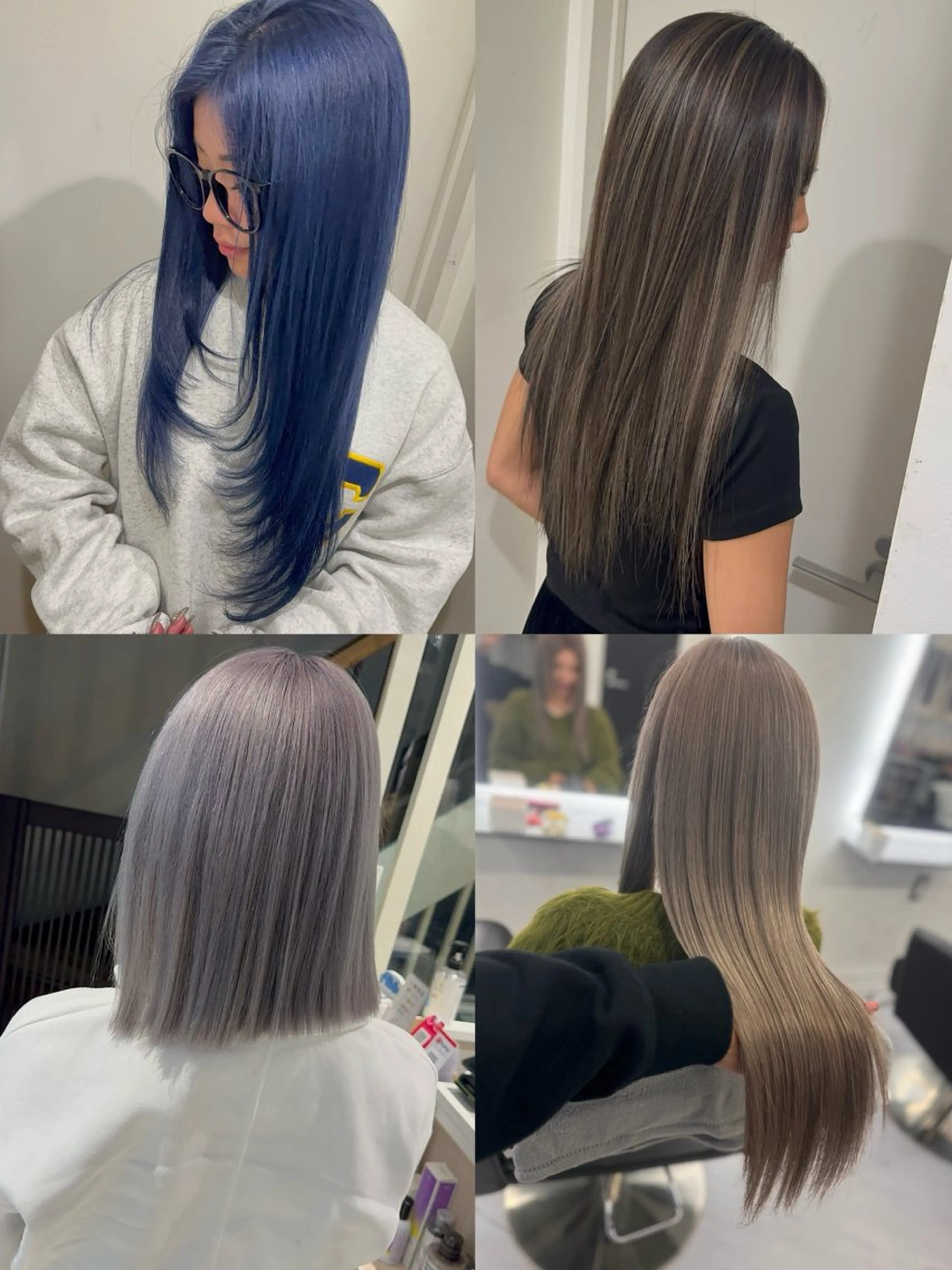 セミロング カラー ヘアアレンジ 🔥ハイトーンカラー ギャルNAOKI🔥のヘアスタイル