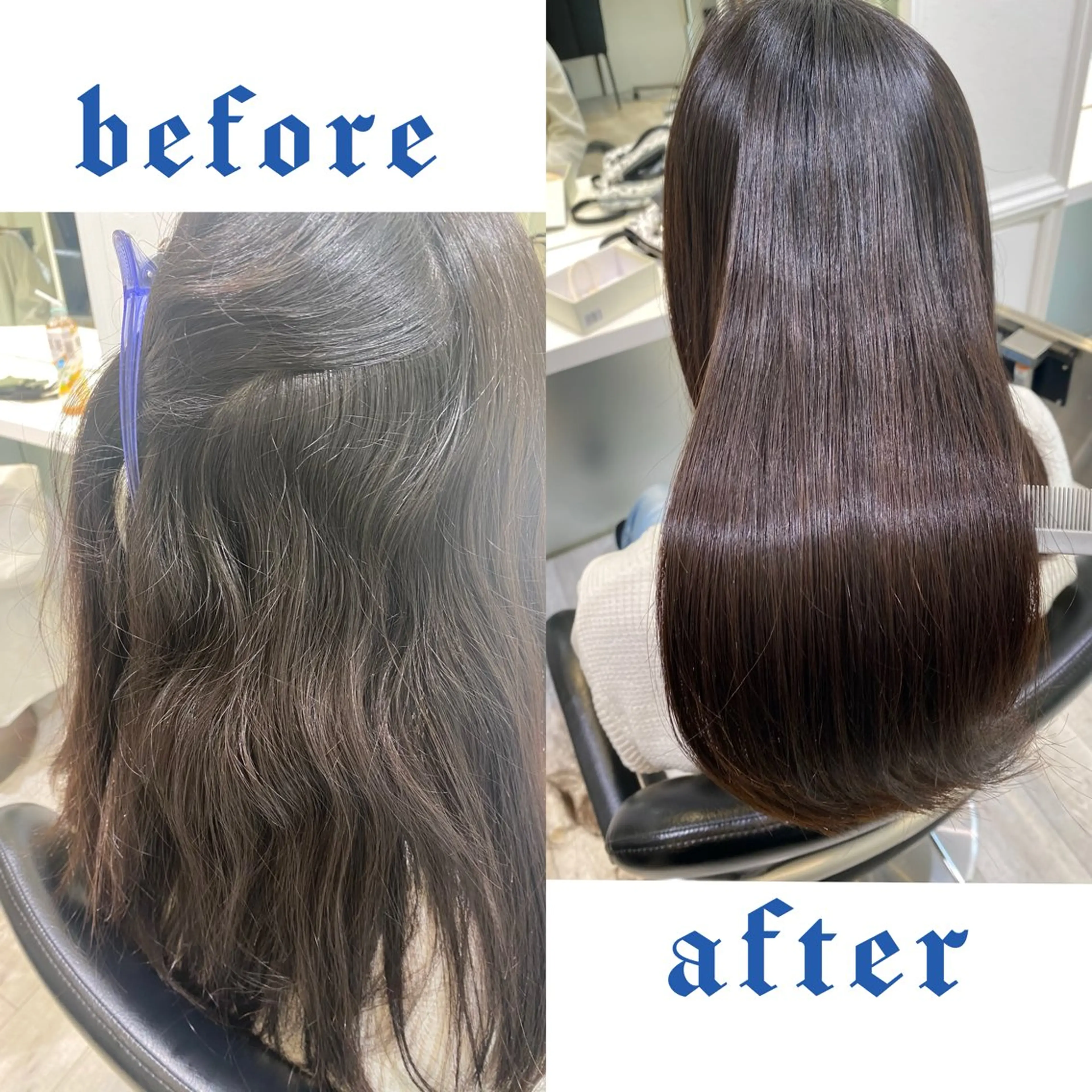 ロング カット 縮毛矯正 💎髪質改善/縮毛矯 正特化💎鈴木一寿のヘアスタイル