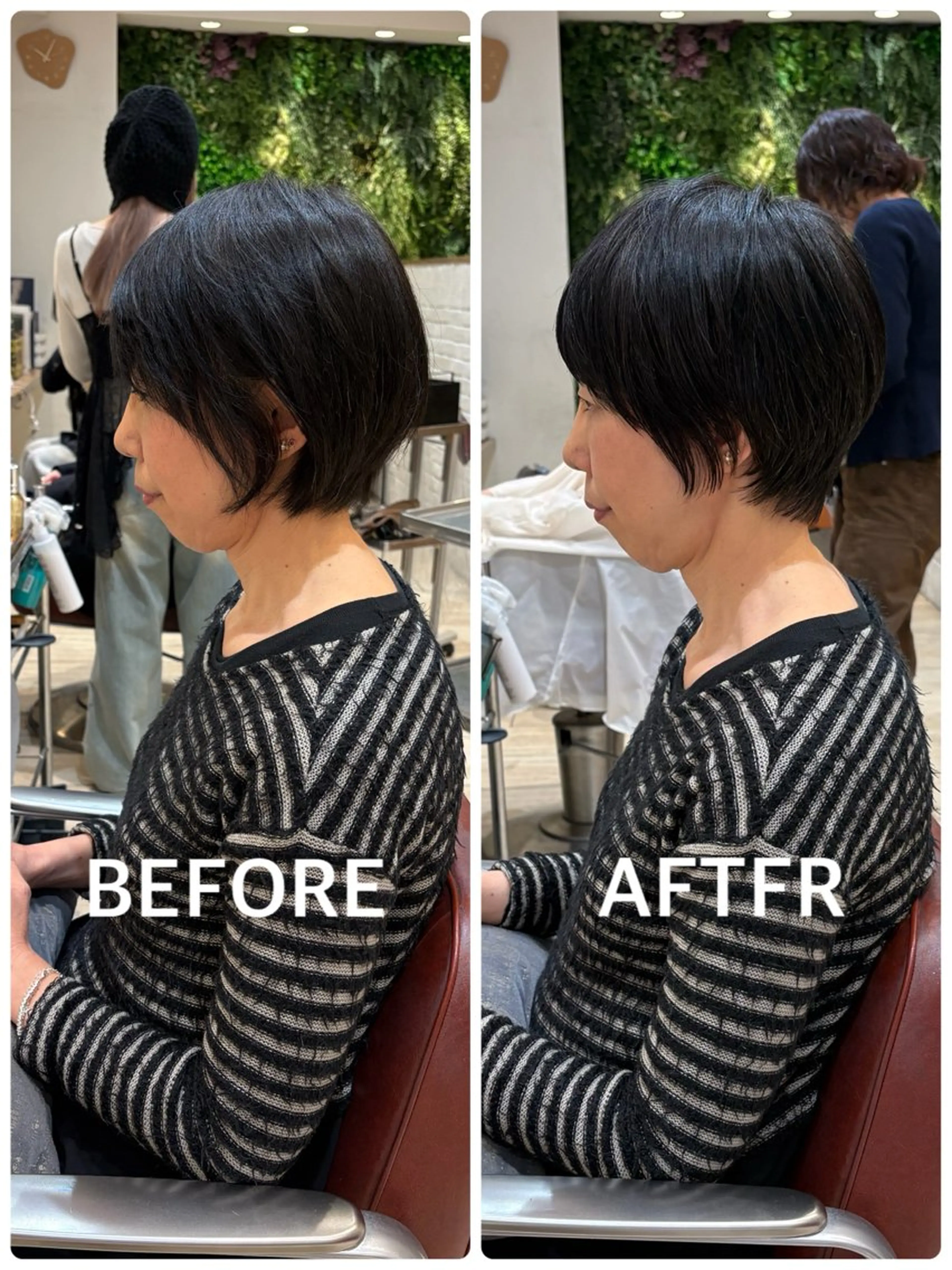 ショート あやかショート 白髪ぼかしのヘアスタイル