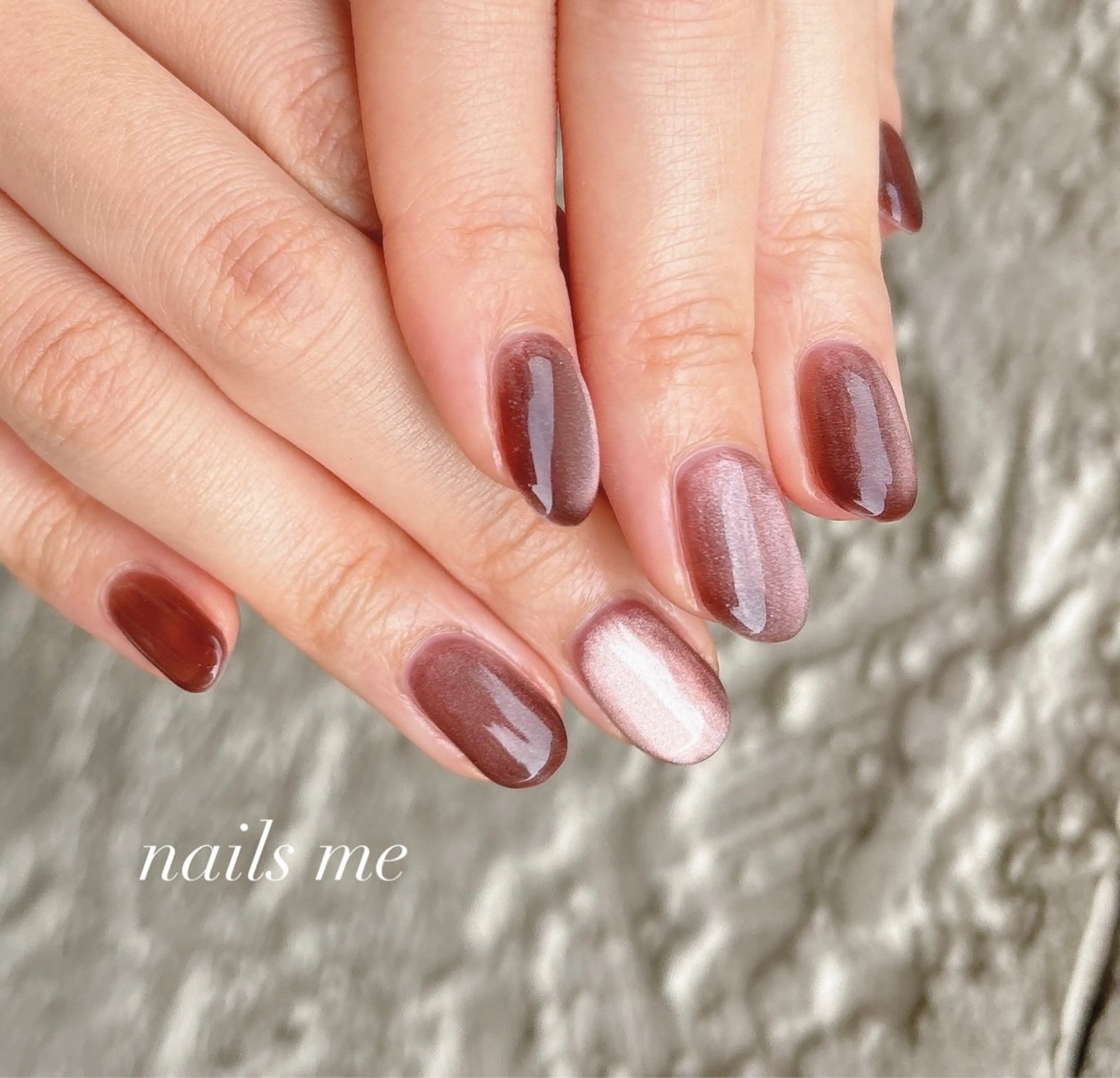 ネイル マグネットネイル ハンドネイル nails 🎀meのネイルデザイン