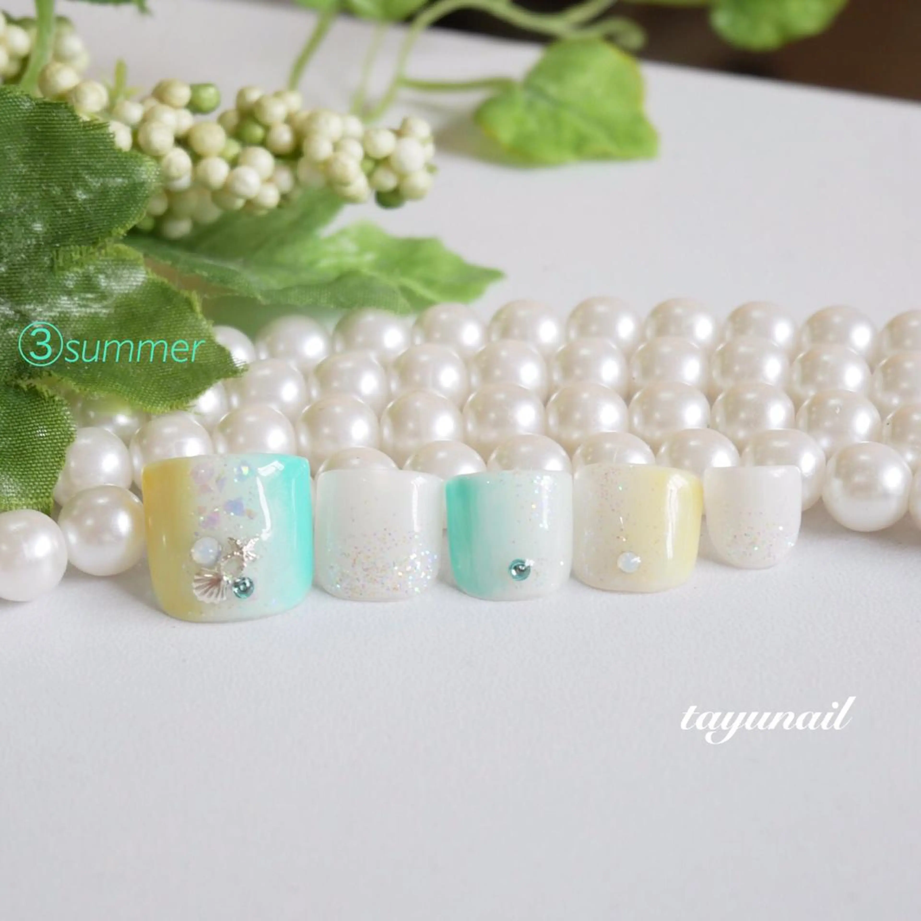 ネイル フットネイル ネイルサロン・ネイルスクール　たゆnail所属・ネイルサロン 【たゆnail】のネイルデザイン