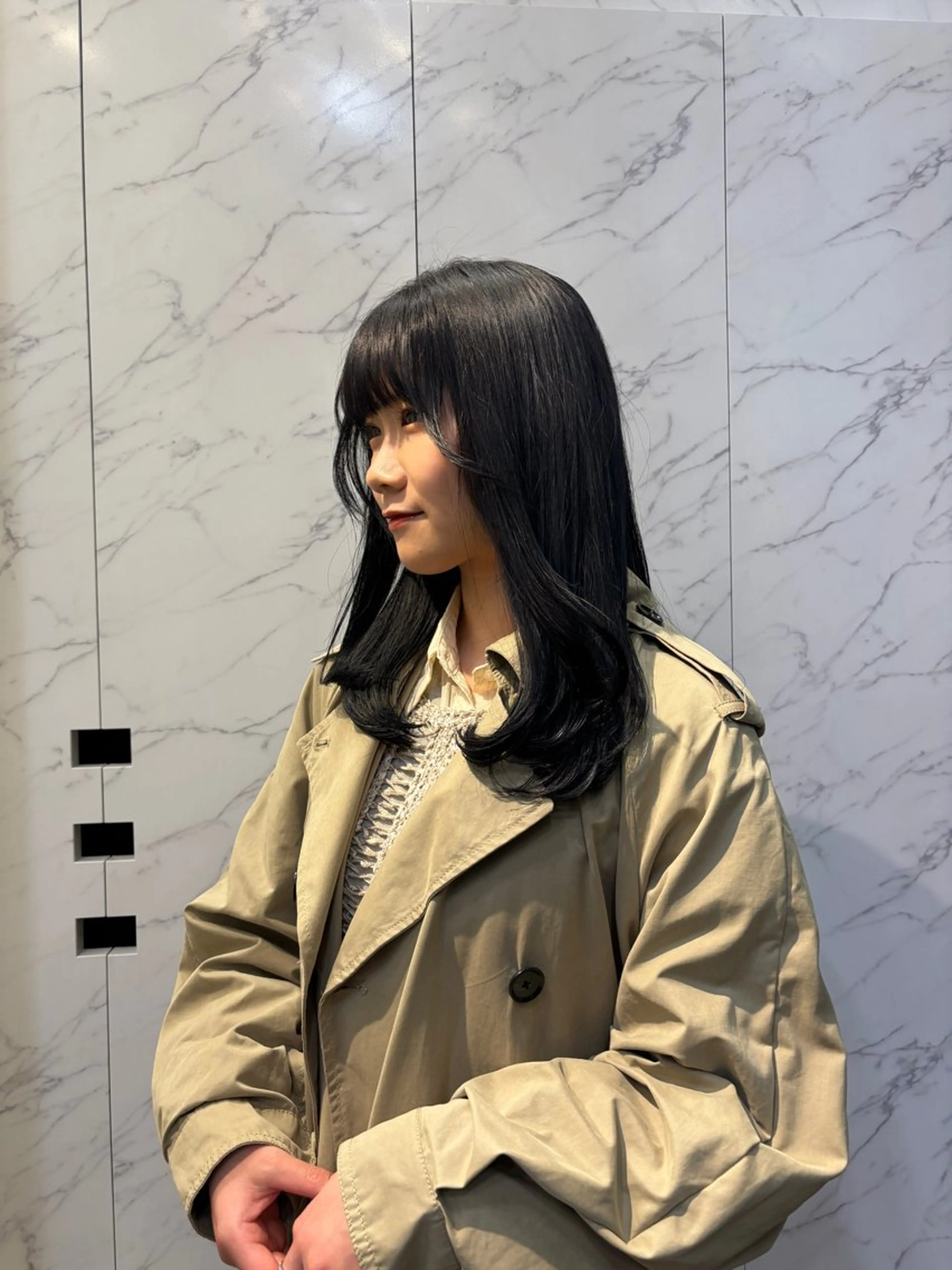 ロング レイヤーカット miu /透明感カラーのヘアスタイル