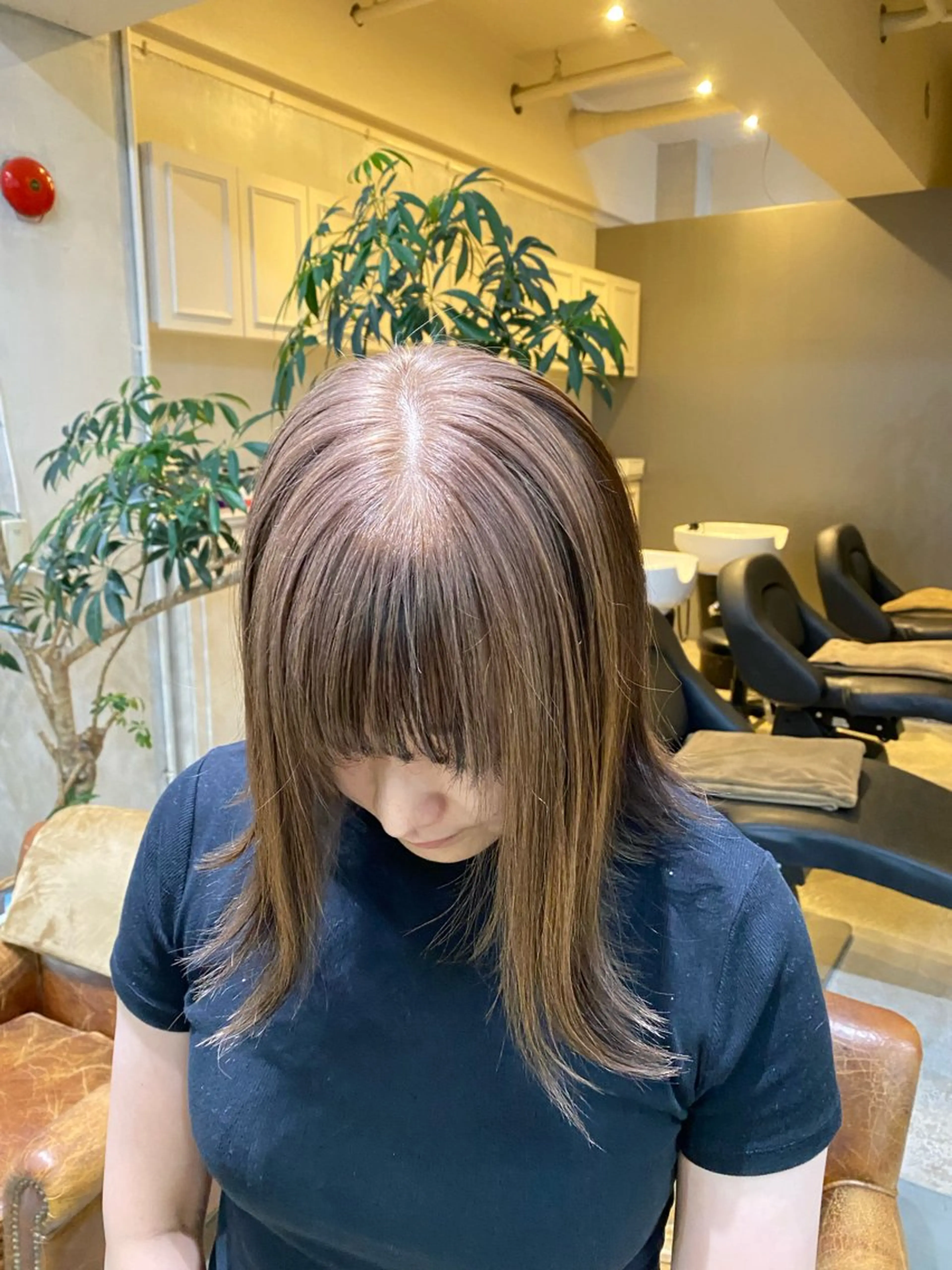 ミディアム カラー 髪質改善特化🥣🫧 天神美容室のヘアスタイル