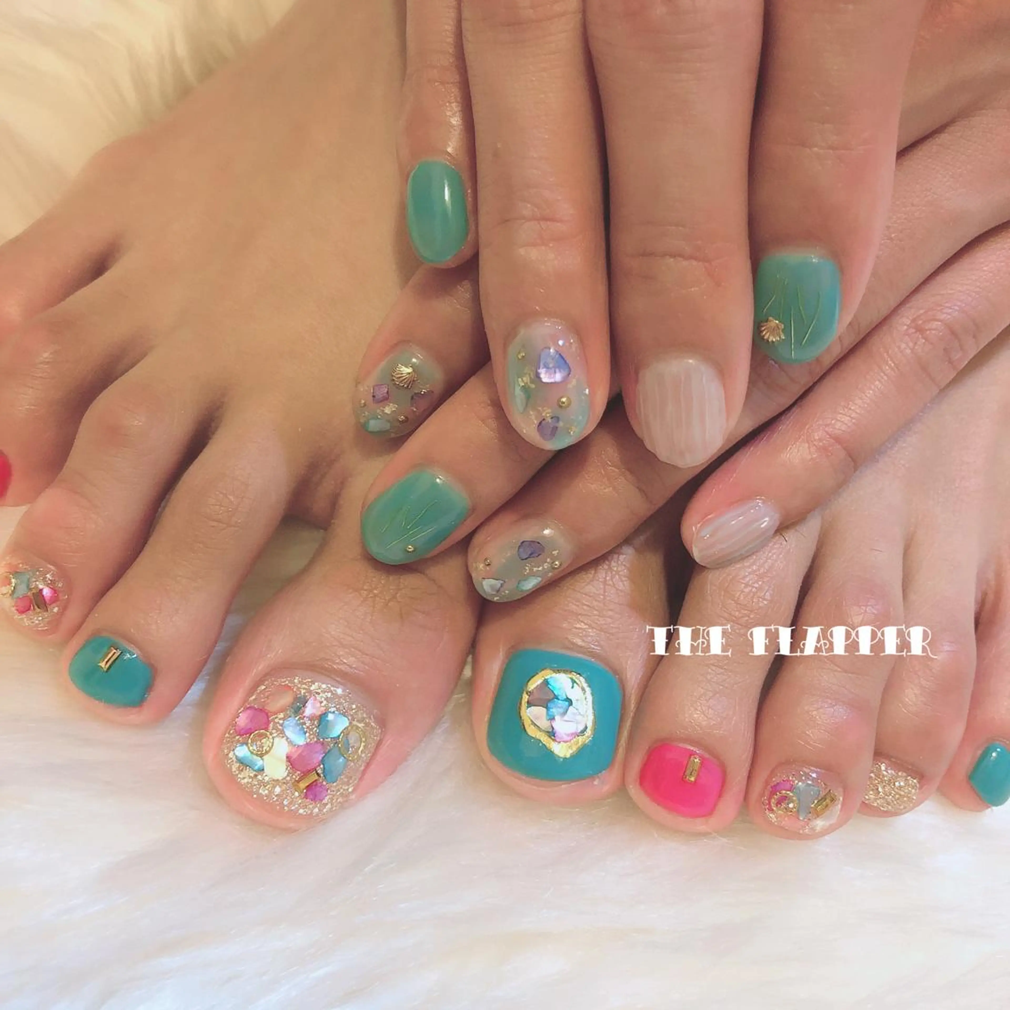 ネイル フットネイル 持ち込み ハンドネイル フットネイル NailStudio THE FLAPPER所属・THE FLAPPERのネイルデザイン