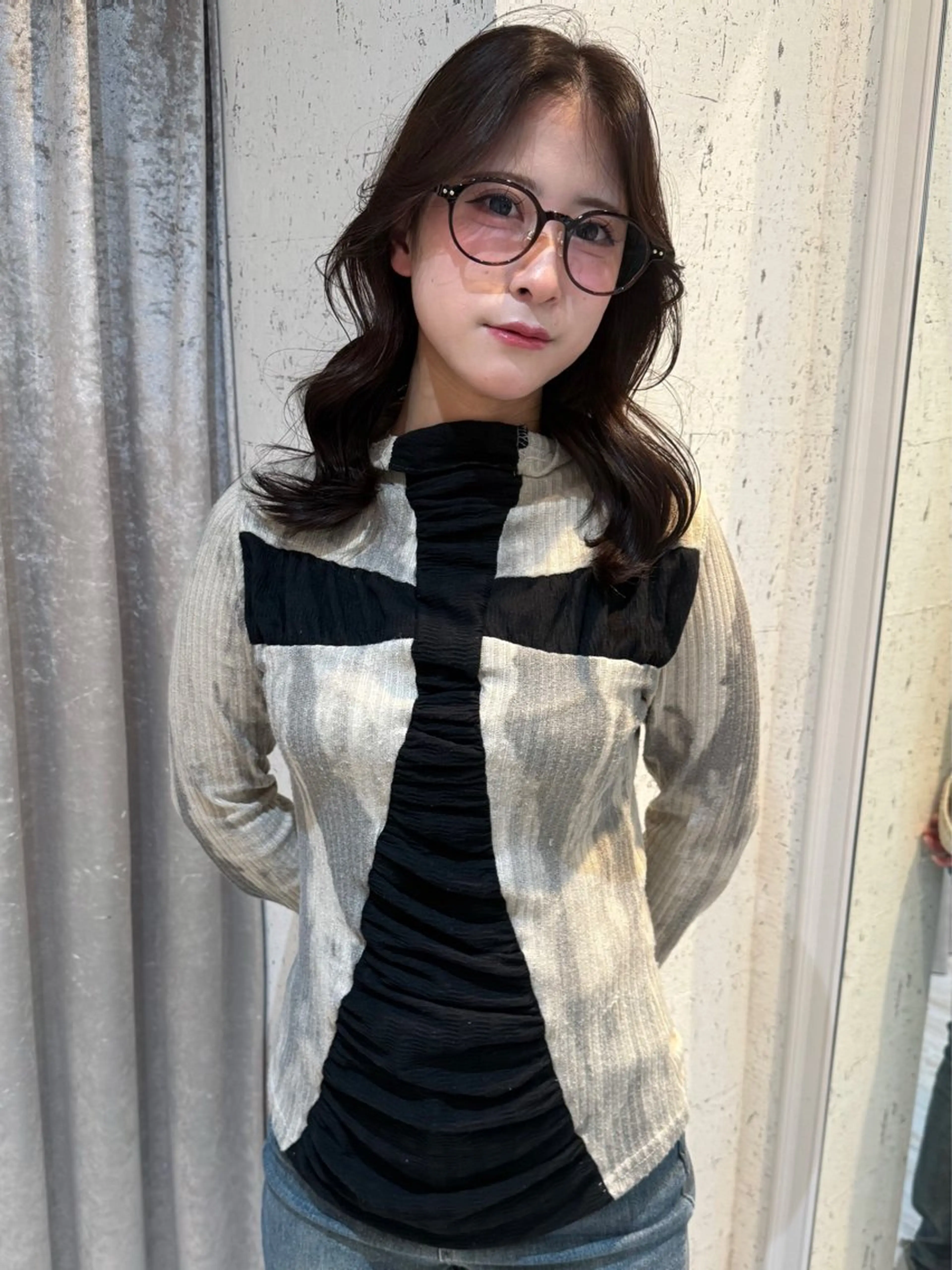 ミディアム カラー カット ヘアカラー トリートメント mai / linoah˚✧のヘアスタイル