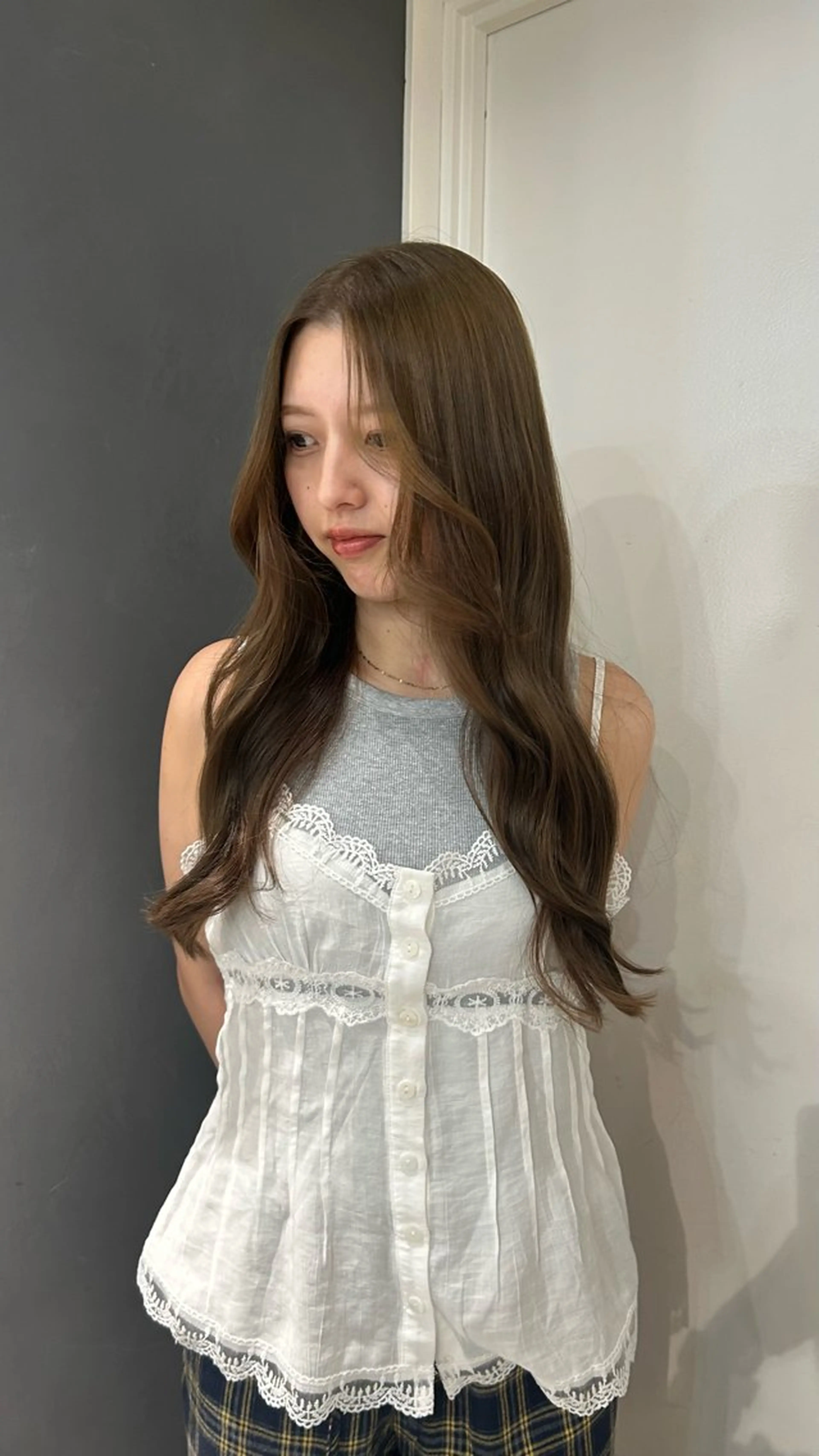 ロング ヘアカラー トリートメント えり 堀江/ボブ /艶髪/レイヤーのヘアスタイル