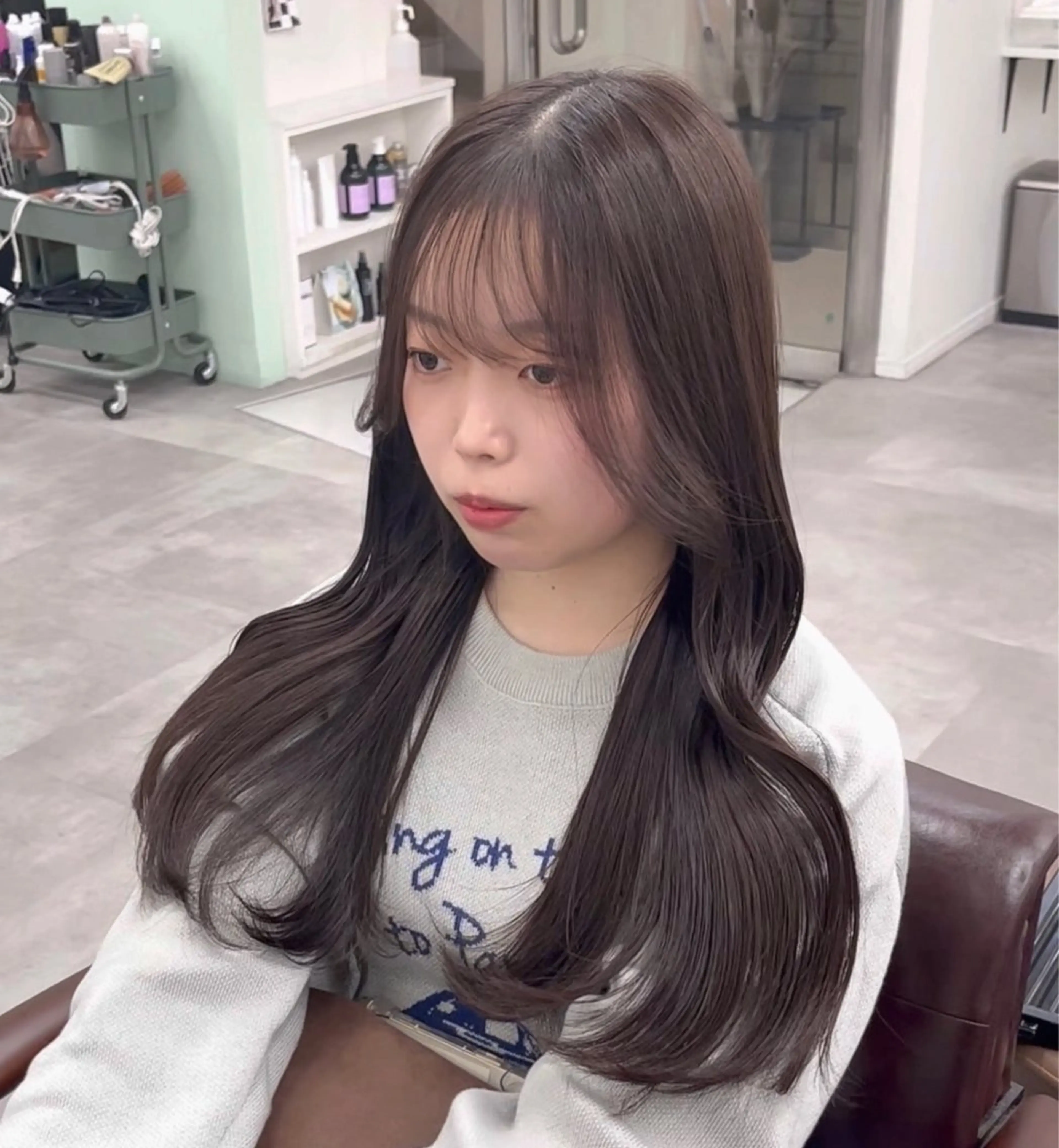 ロング カラー 髪質改善 天王寺髪質改善なら よしみさん✨のヘアスタイル