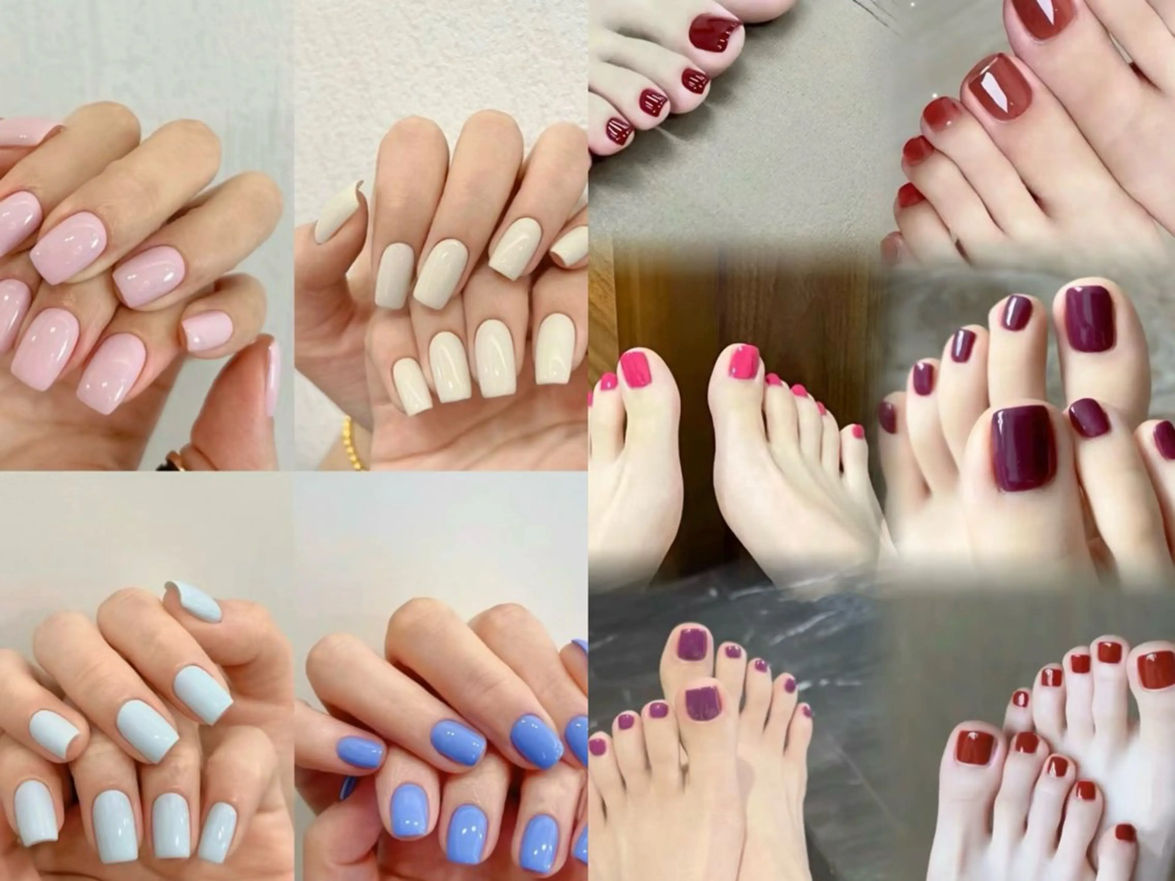 🎀🉐夏限定のハンドネイルワンカラー+フットワンカラー「8800円」❣️ (自店のジェルオフ無料、丁寧ケア込み)の写真