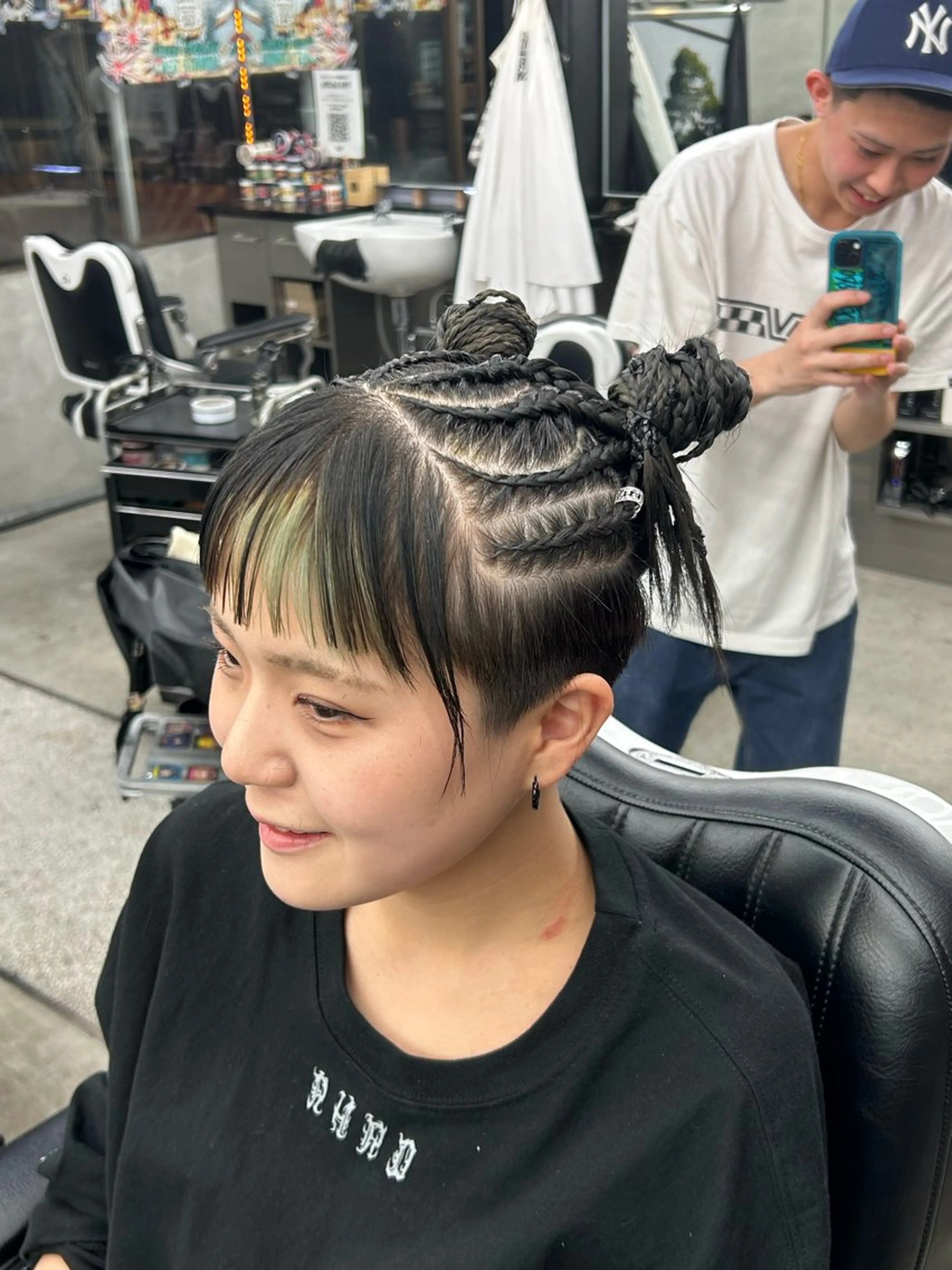 セミロング ヘアアレンジ 藤田 希羅のヘアスタイル