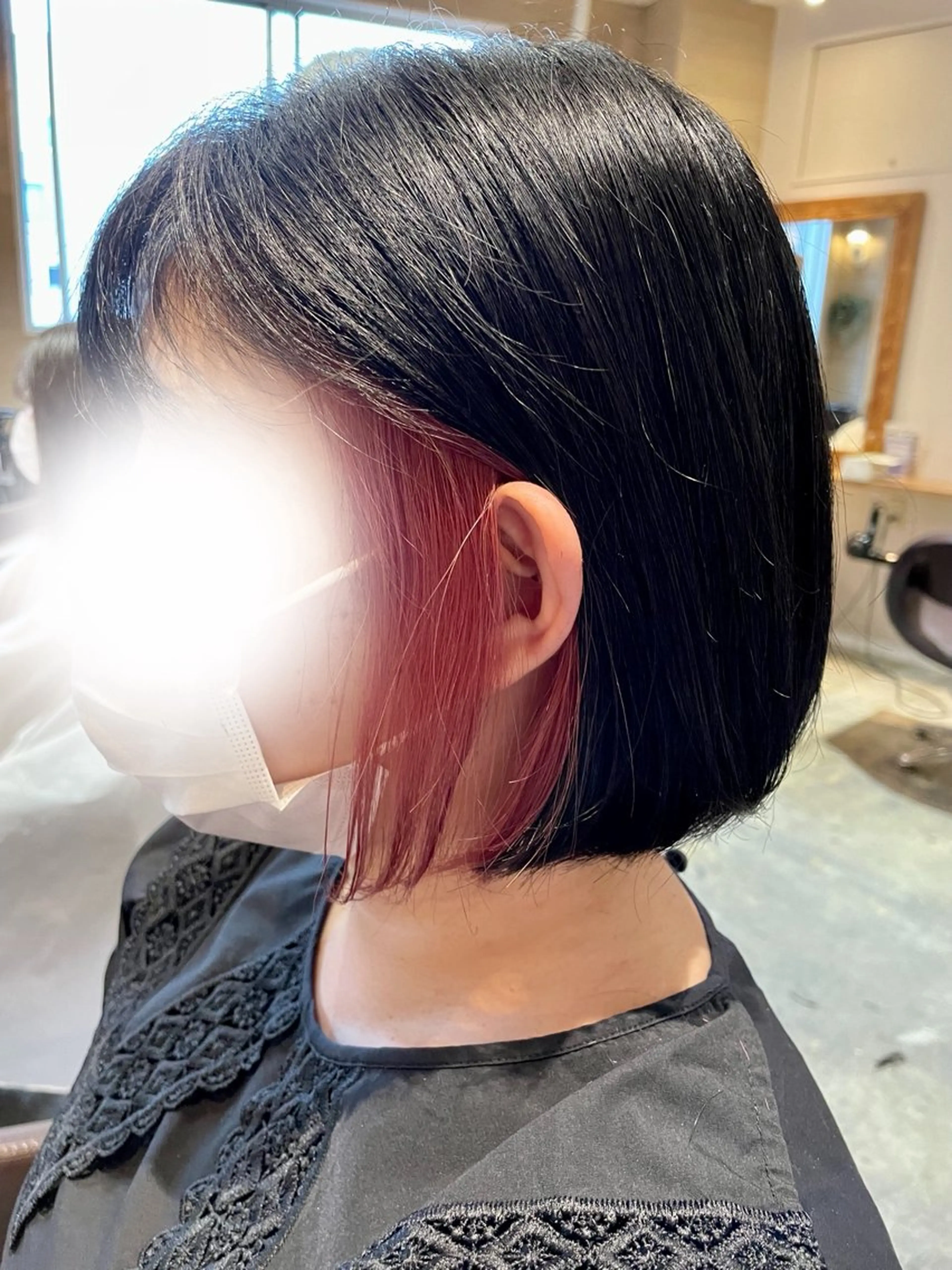 ミディアム カラー ヘアカラー トリートメント 🦋REISA🦋 エクステ×ハイトーンのヘアスタイル