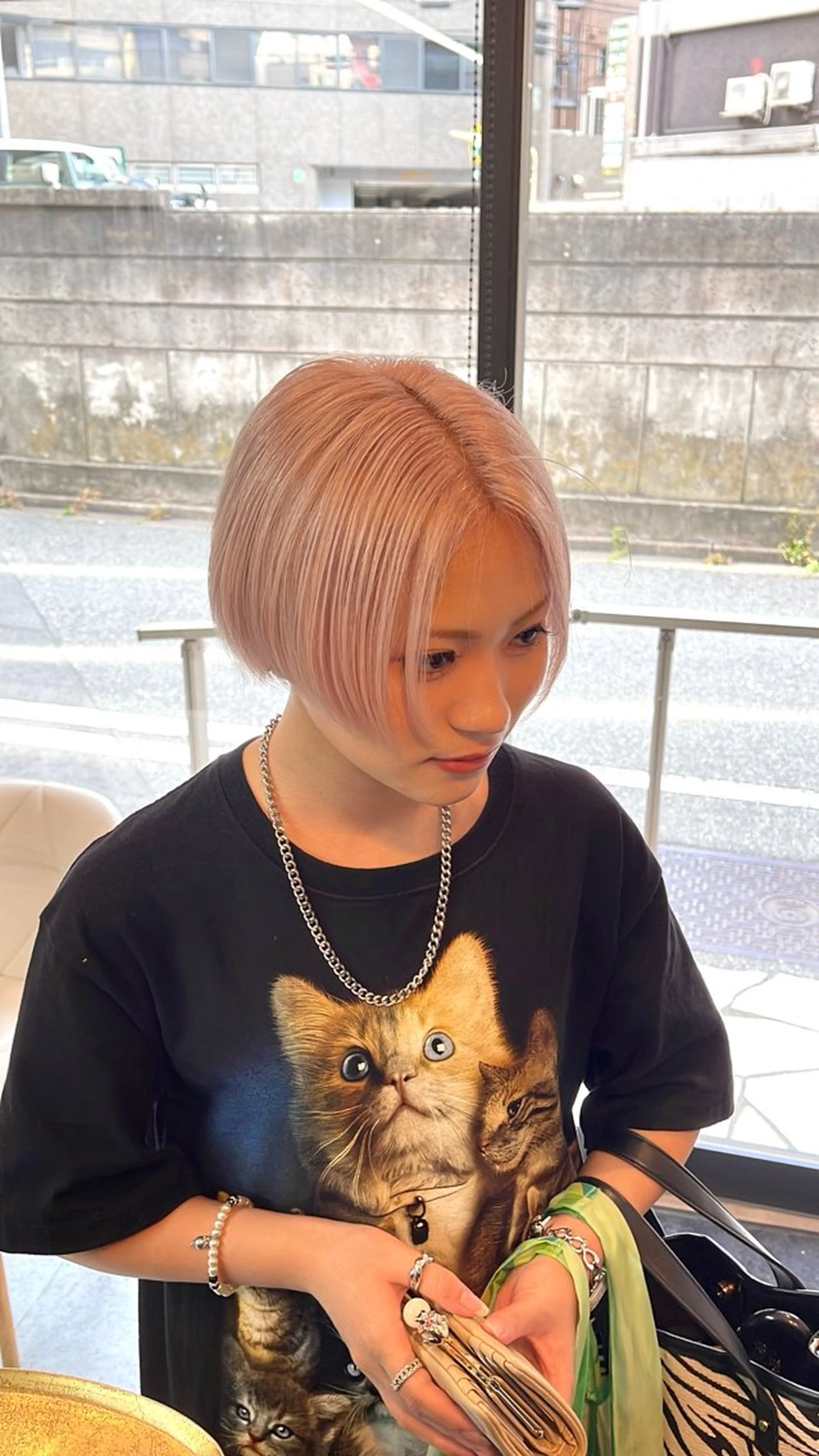 ショート カラー ヘアカラー 泉水 彩希のヘアスタイル