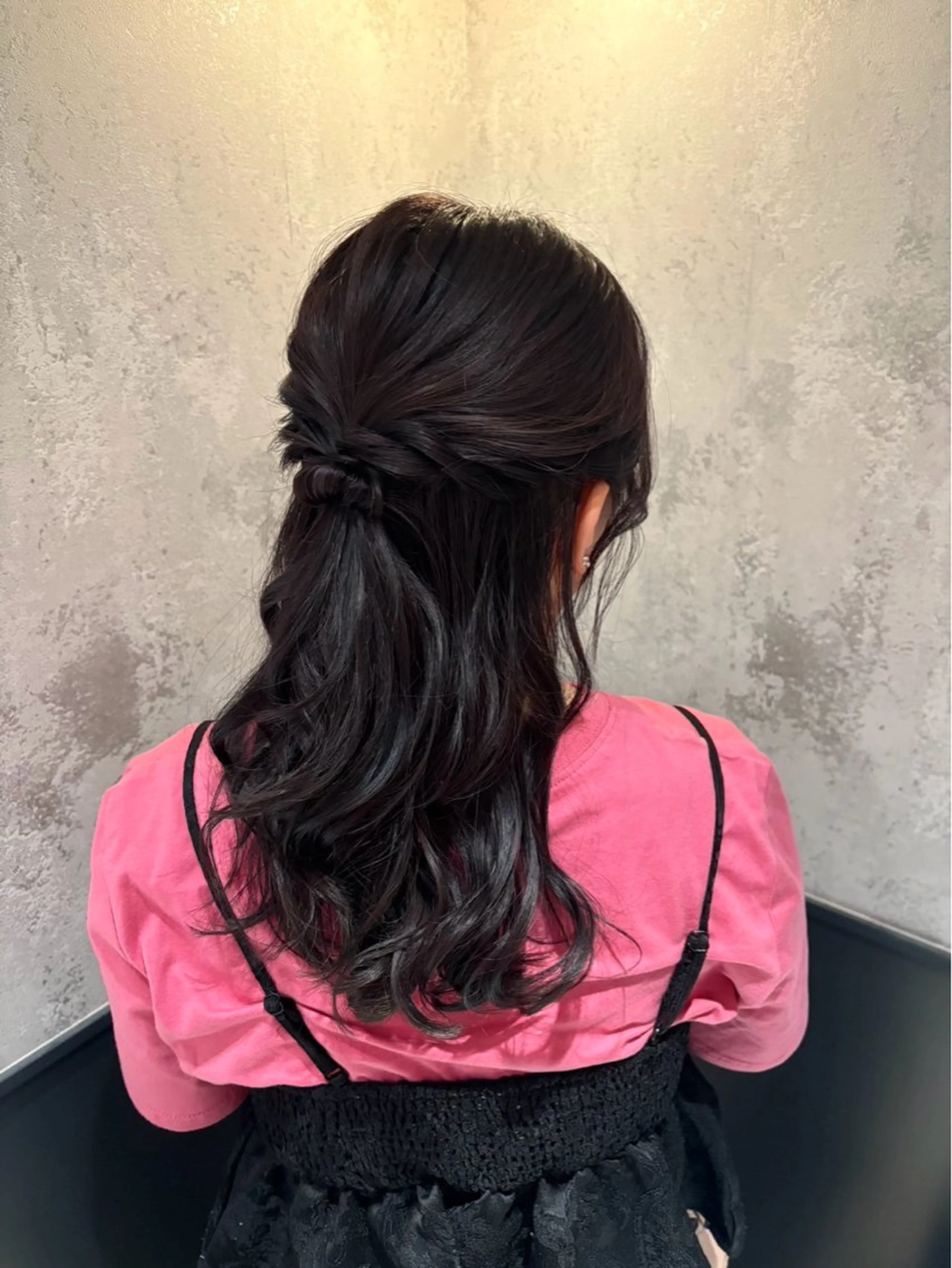 ロング 横浜/髪質改善/ 艶髪カラー/アレンジのヘアスタイル