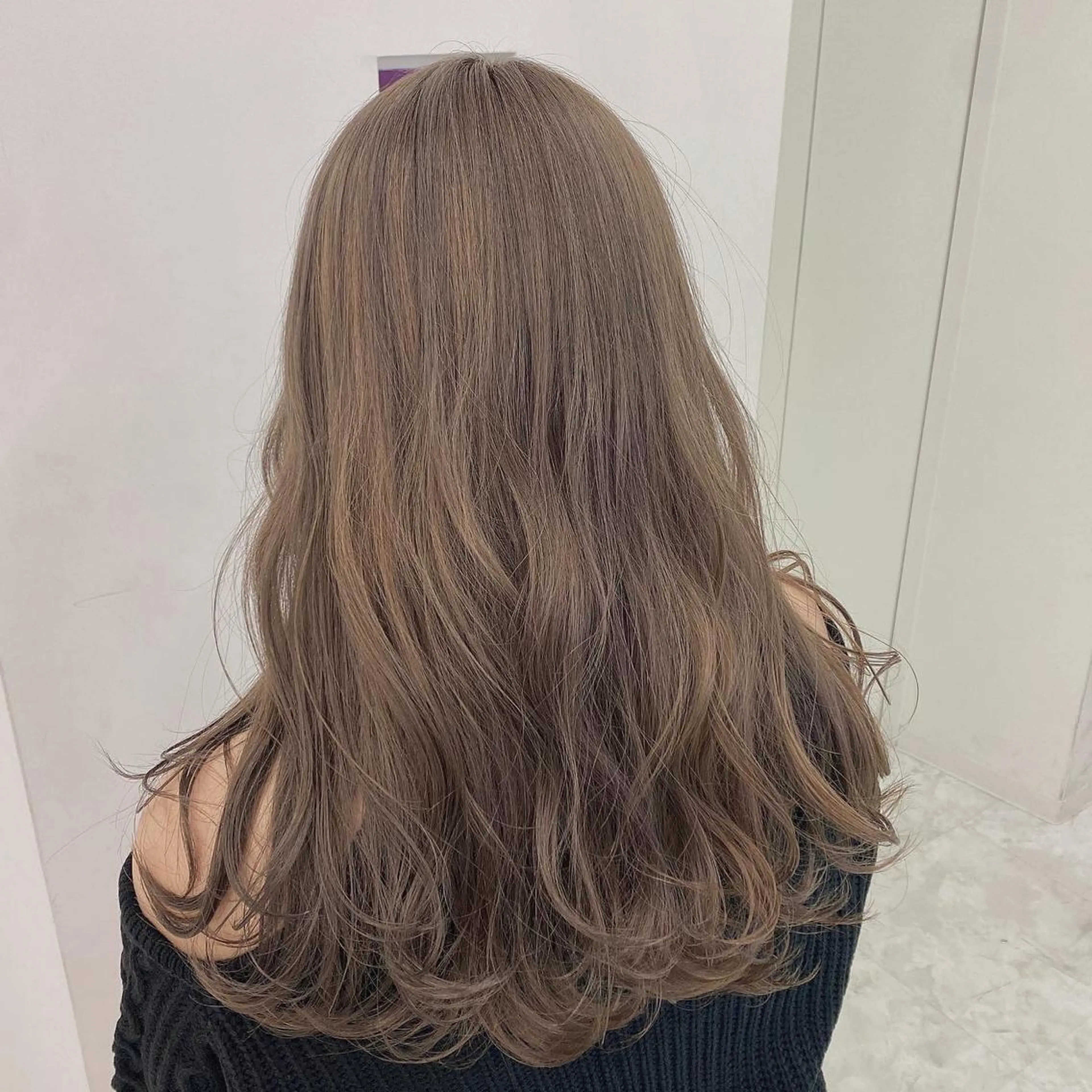 ロング カット ヘアカラー トリートメント 🤍大人っぽ韓国暗髪 🤍Asuka🤍のヘアスタイル