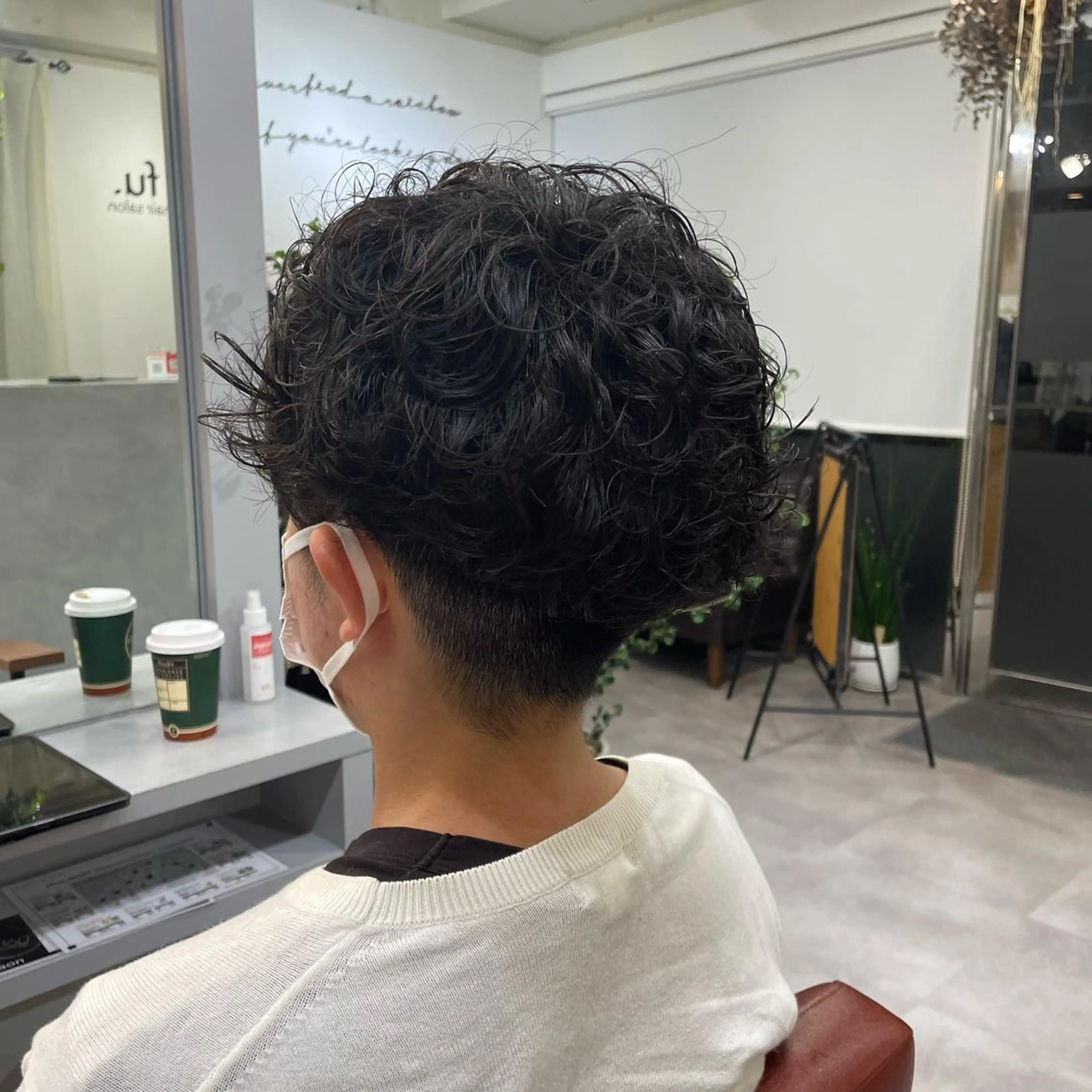 ショート パーマ メンズ メンズパーマ monami 山本華菜のヘアスタイル