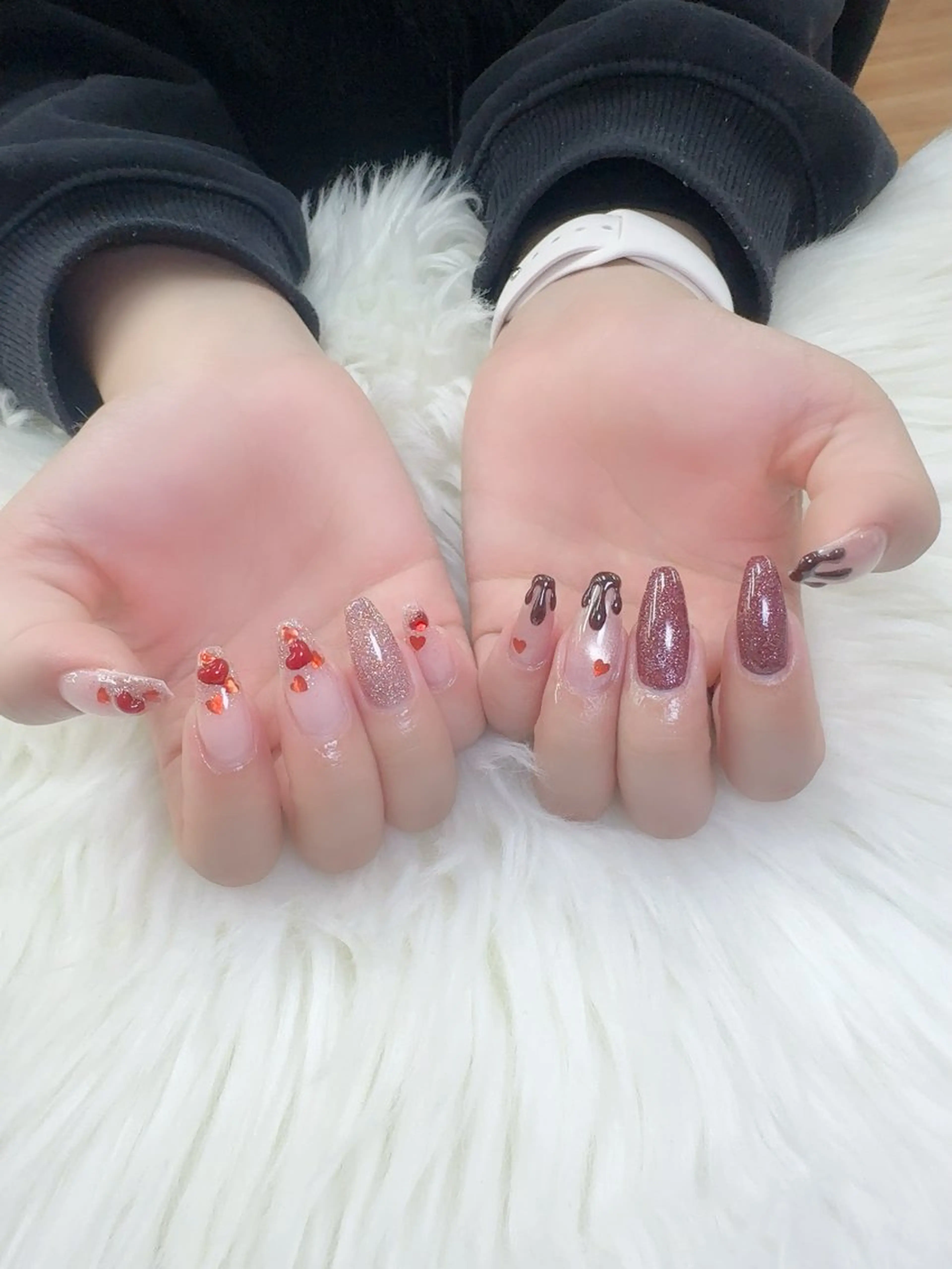 ネイル フレンチネイル 韓国ネイル マグネットネイル ニュアンスネイル オフィスネイル ハンドネイル Mlan Nailのネイルデザイン