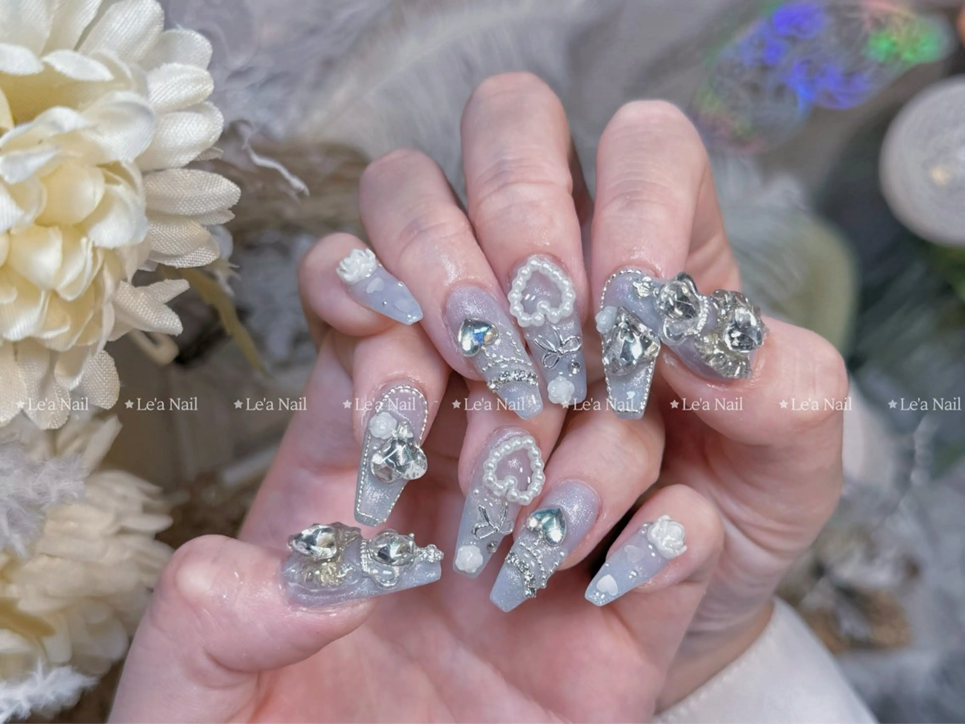 ネイル フラッシュネイル フットネイル ジェルネイル グラデーション 韓国ネイル ハンドネイル ハンドケア Luxe Nail Salonのネイルデザイン