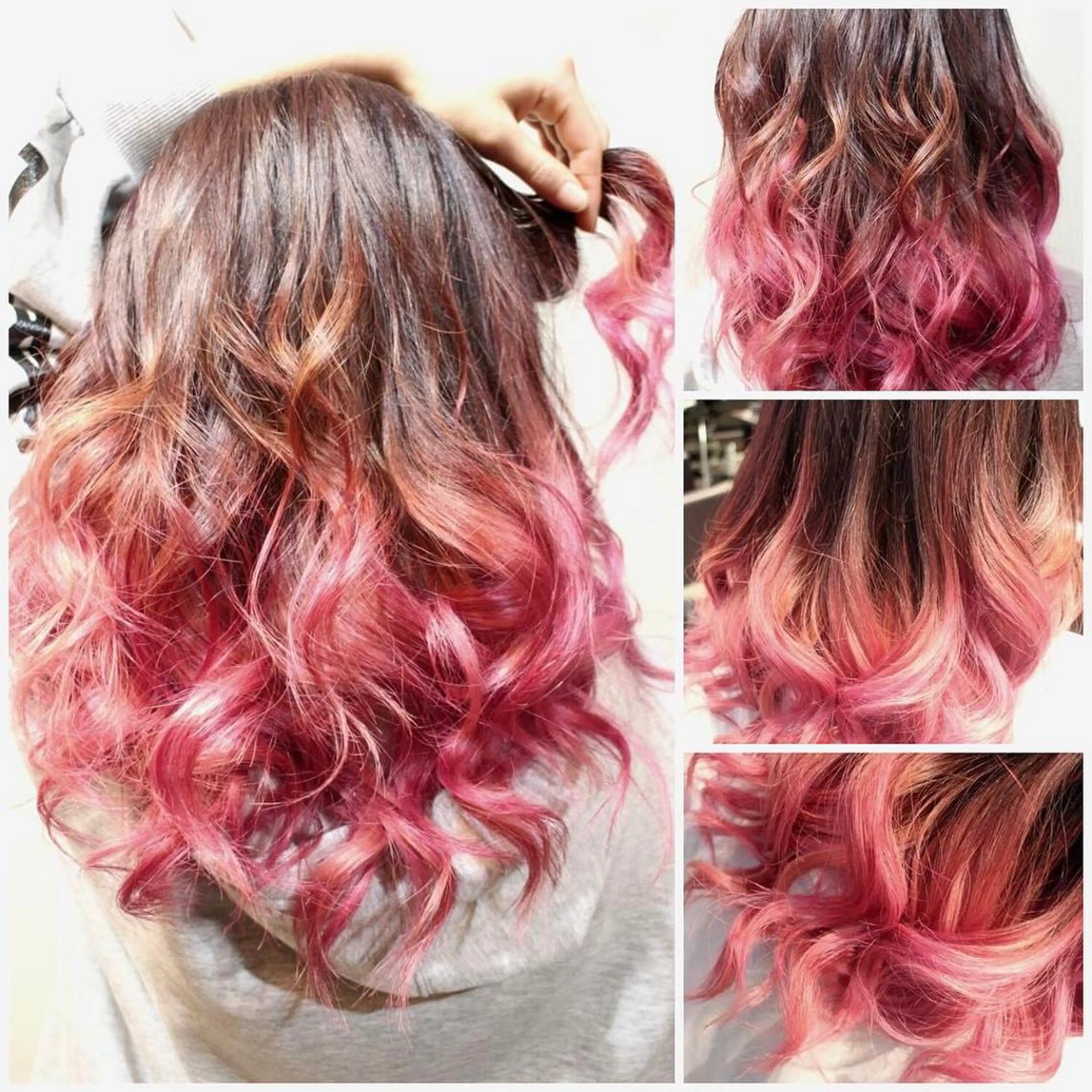 ミディアム カラー ヘアアレンジ ブリーチ グラデーションカラー ヘアカラー トリートメント Shelltie Fiel (シェルティフィエル)所属・次世代シールエクステ 錦糸町 小泉 朋之のヘアスタイル