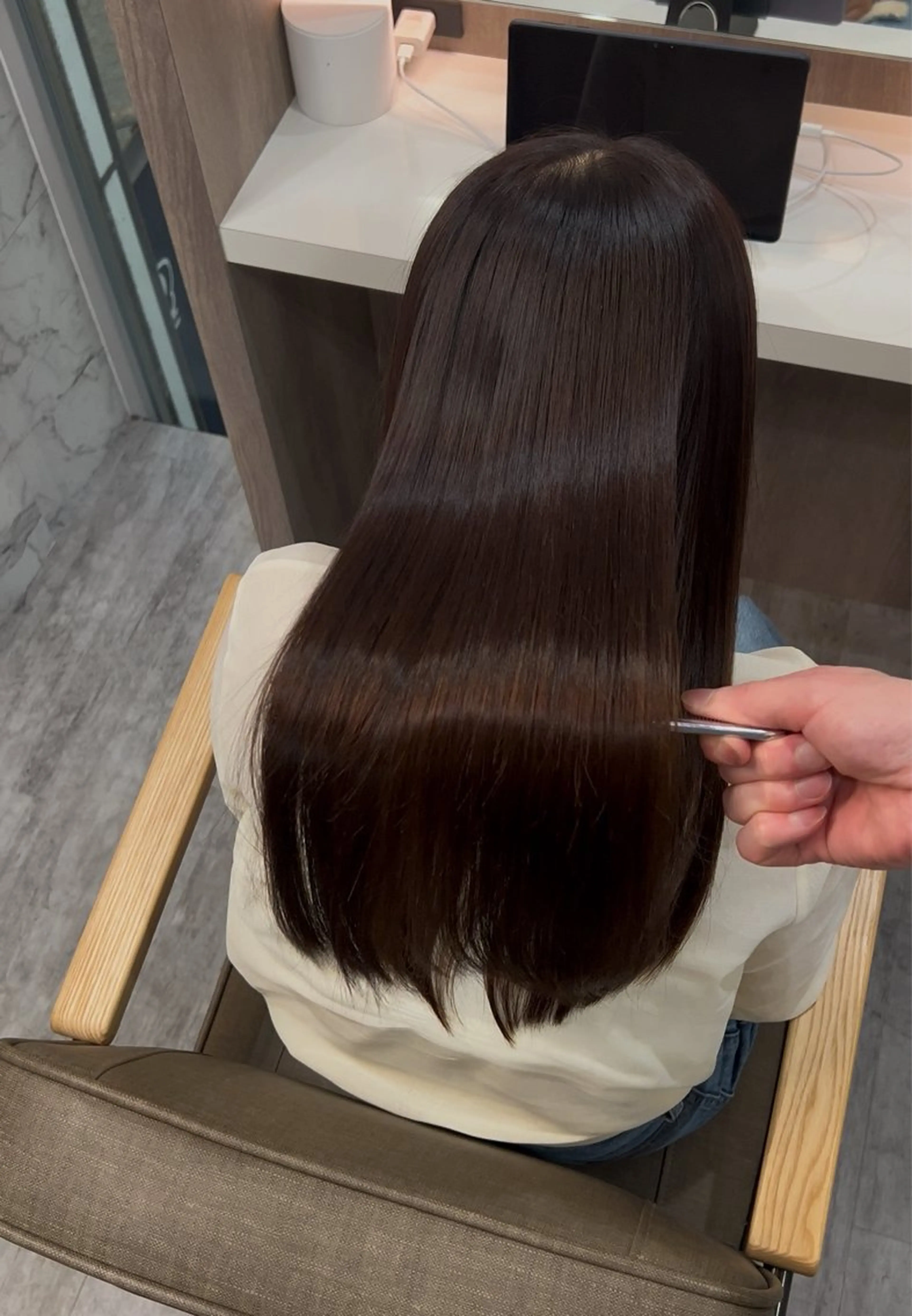 ロング 縮毛矯正 ユアーズヘアーセカンド所属・広島No.1美髪矯正 髪質改善/河村総一郎のヘアスタイル