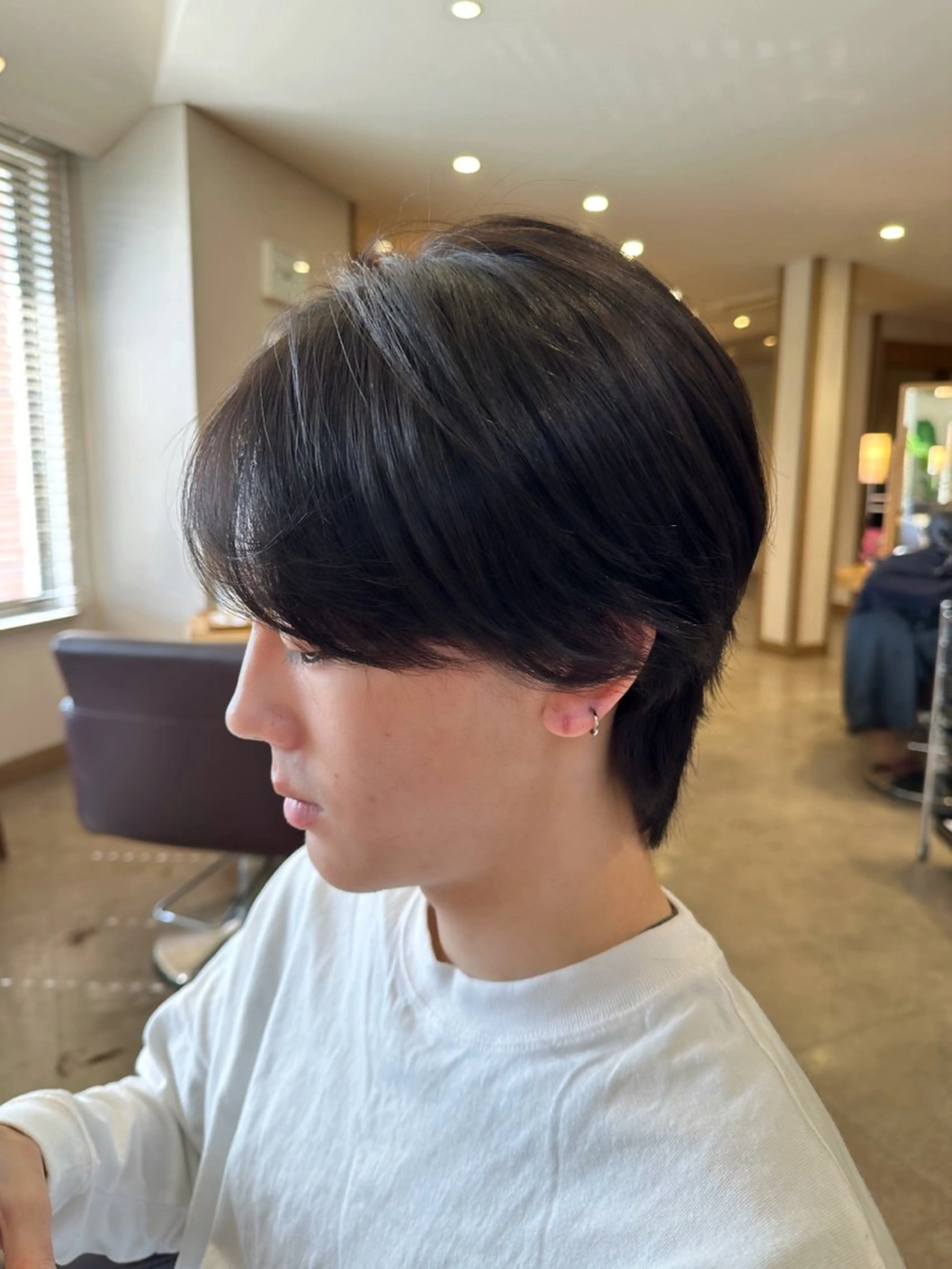 ミディアム パーマ 韓国風ﾊﾟｰﾏ❁﻿ fu-ka❁艶ｶﾗｰのヘアスタイル