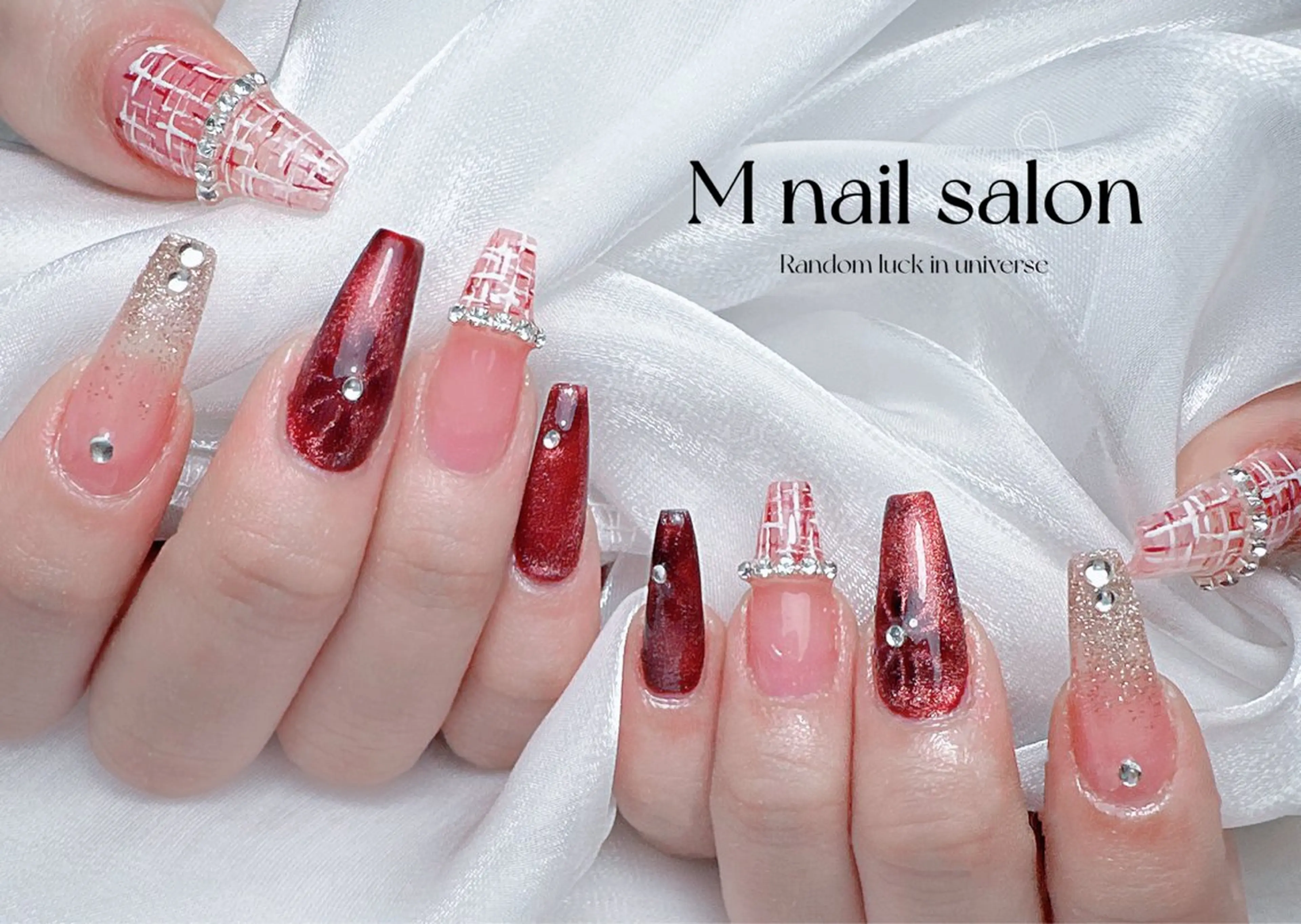ネイル ハンドネイル M🌷nail 長さだし専門店のネイルデザイン