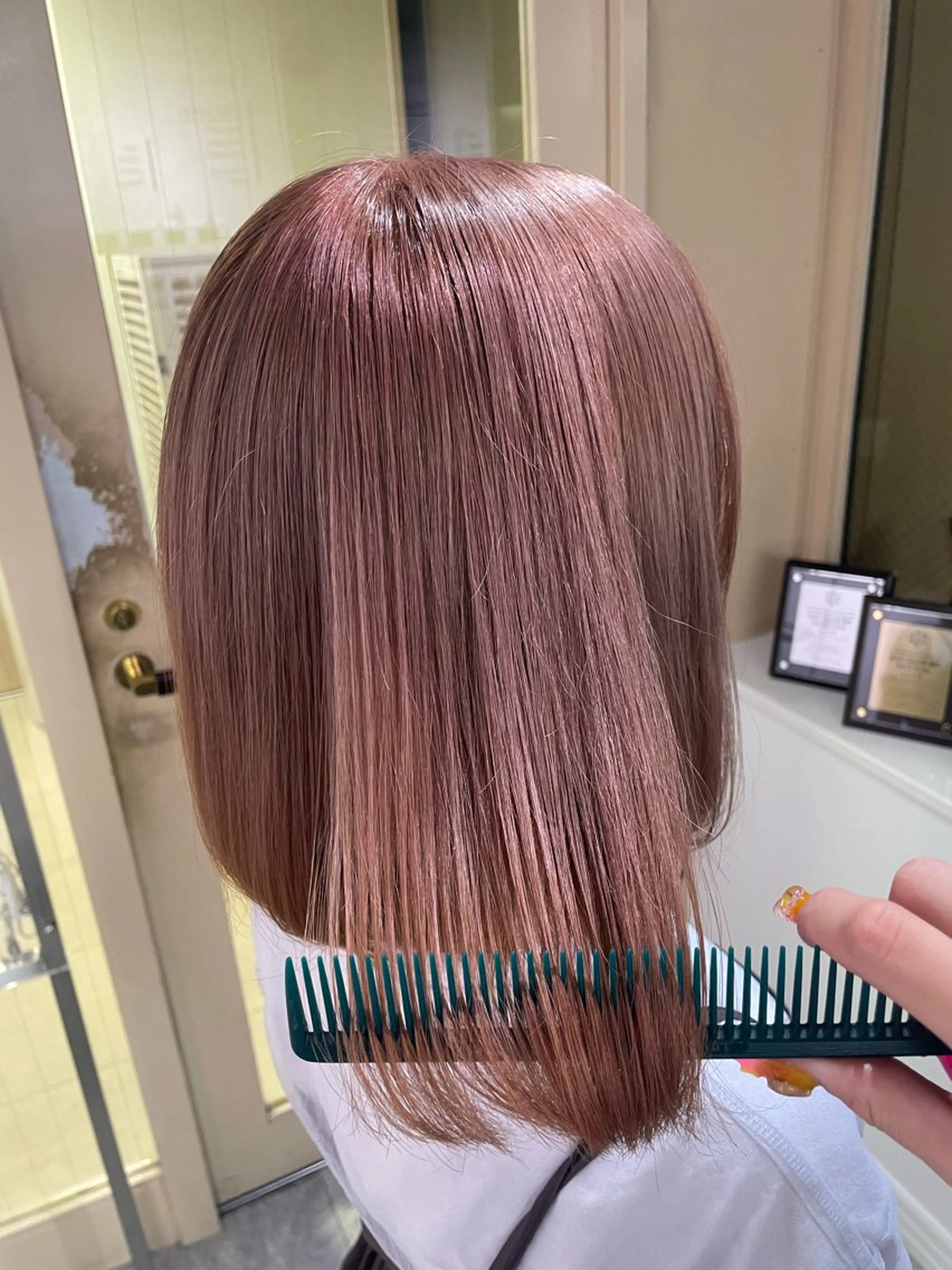 ミディアム ヘアカラー ハイトーンカラーエク ステ🌺RENA🌺のヘアスタイル