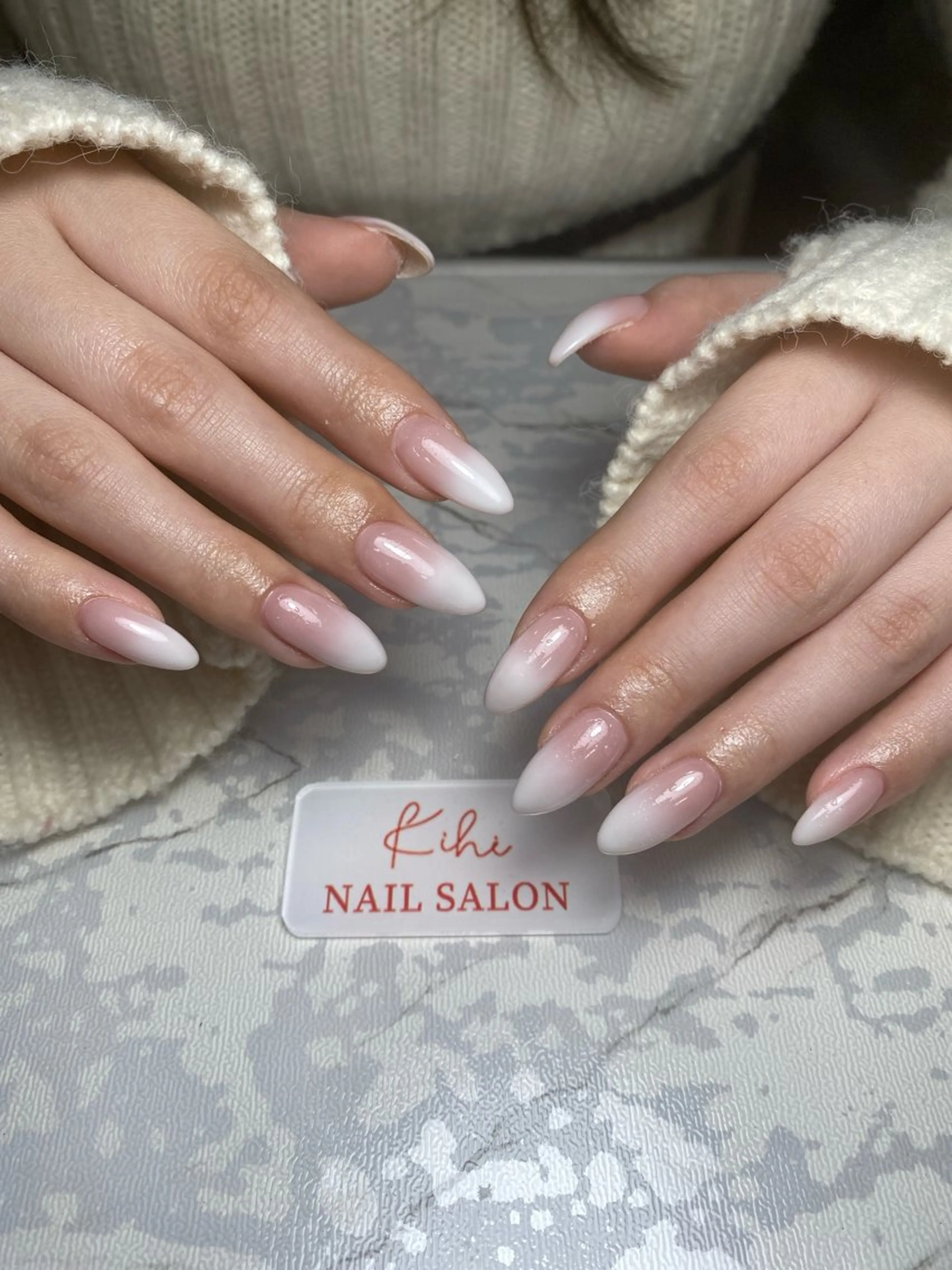 ネイル ハンドネイル ユリ🎀長さだし/ パラジェル/持ち込みのネイルデザイン