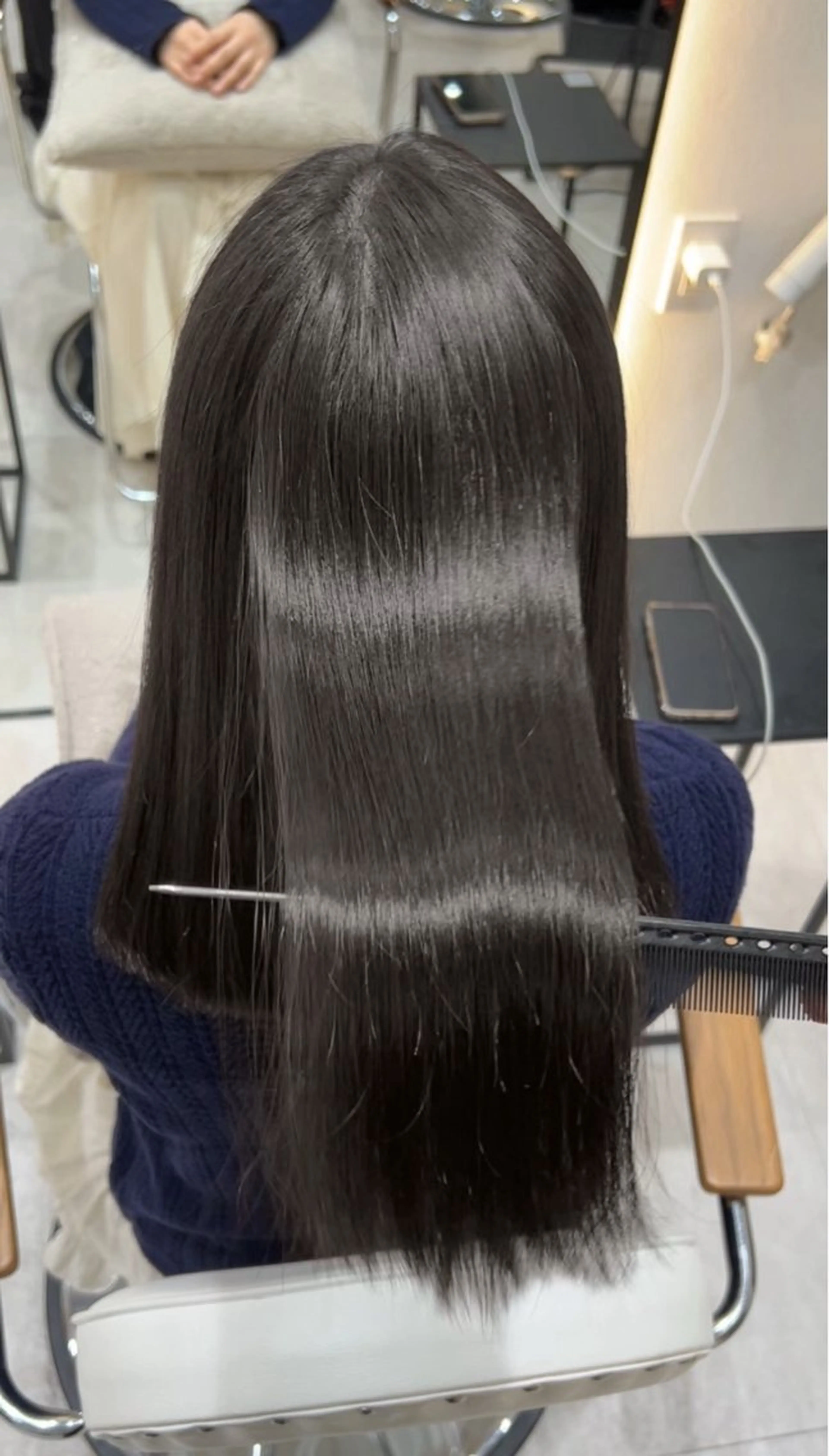 ロング カット ヘアカラー トリートメント 🩶レイヤー/艶髪/ 顔周り/韓国風/輝士のヘアスタイル