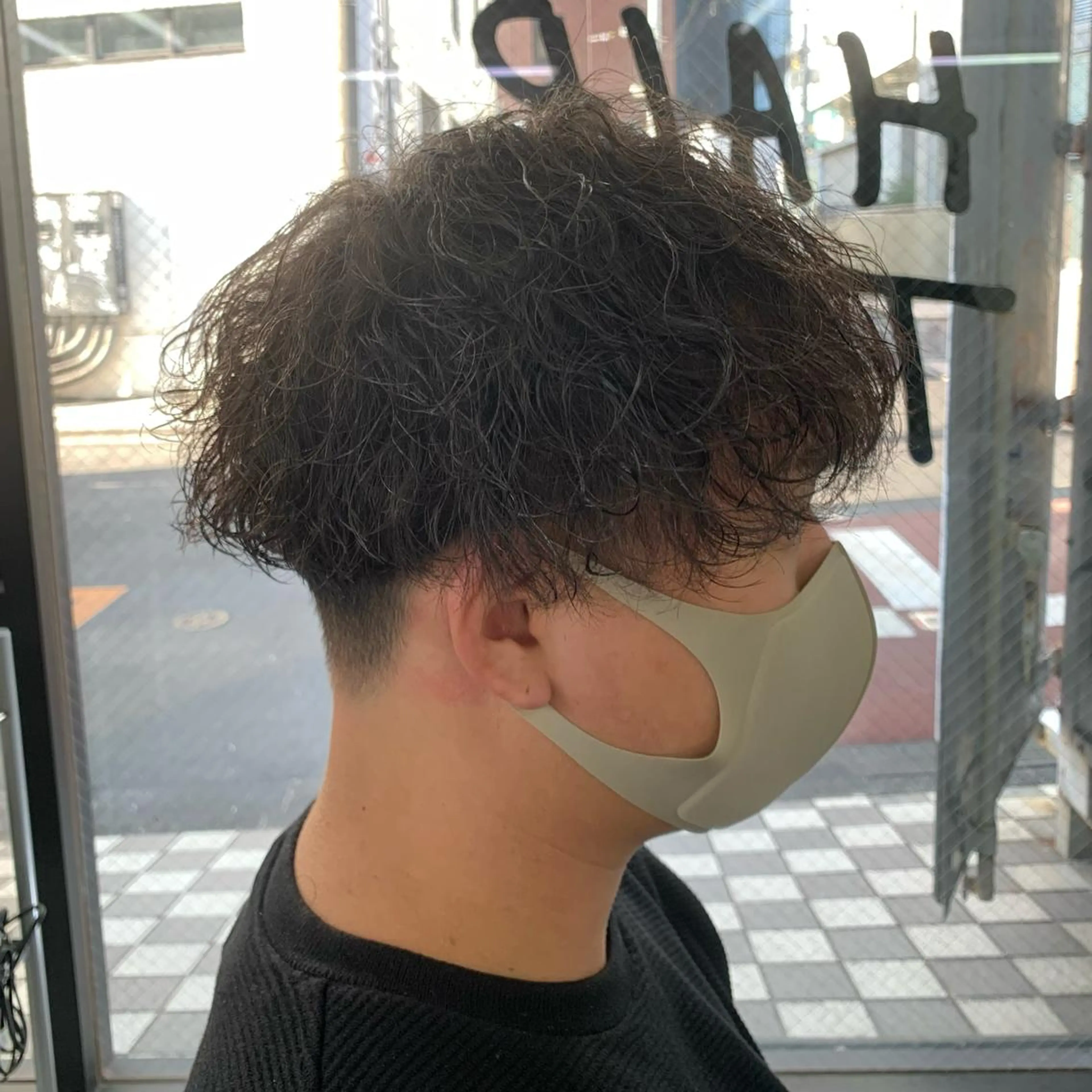 ショート パーマ メンズ メンズパーマ 波巻きパーマ カット パーマ メンズ特化美容師/ 藤戸 椋のヘアスタイル