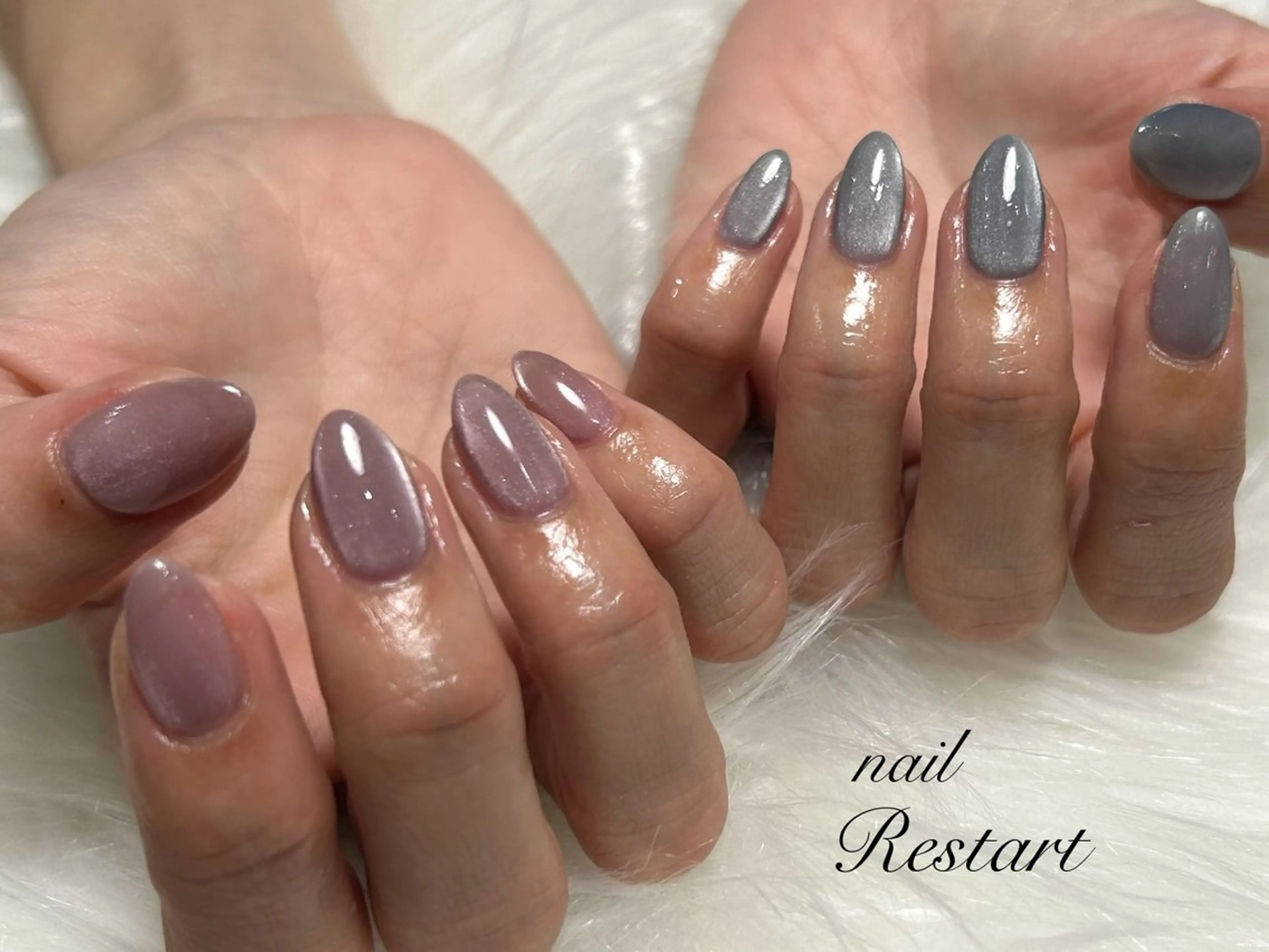 ミディアム ハンドネイル nail Restart所属・Restart YURIのネイルデザイン