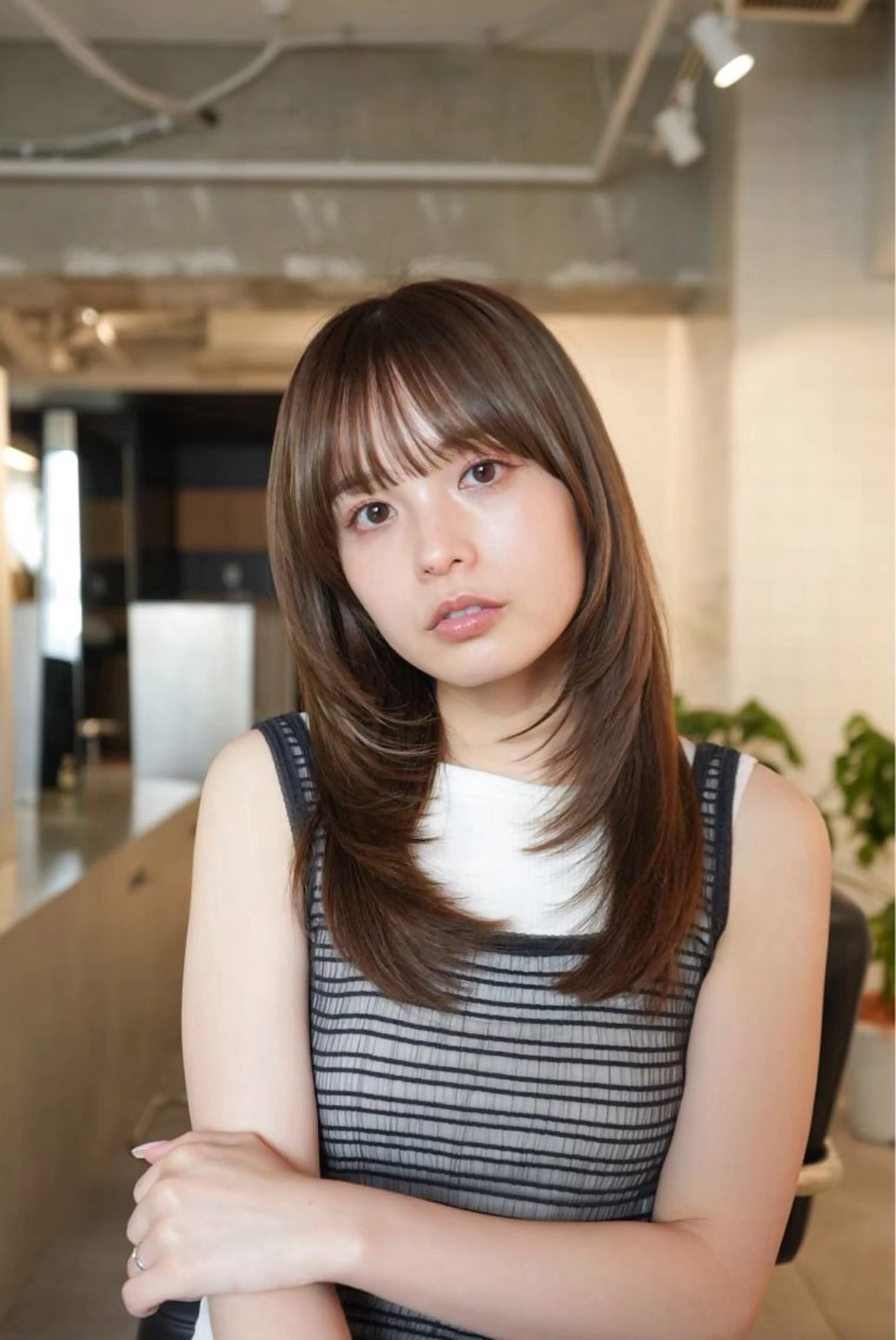 ロング 髪質改善/縮毛矯正 新潟/レイヤー/有紗のヘアスタイル