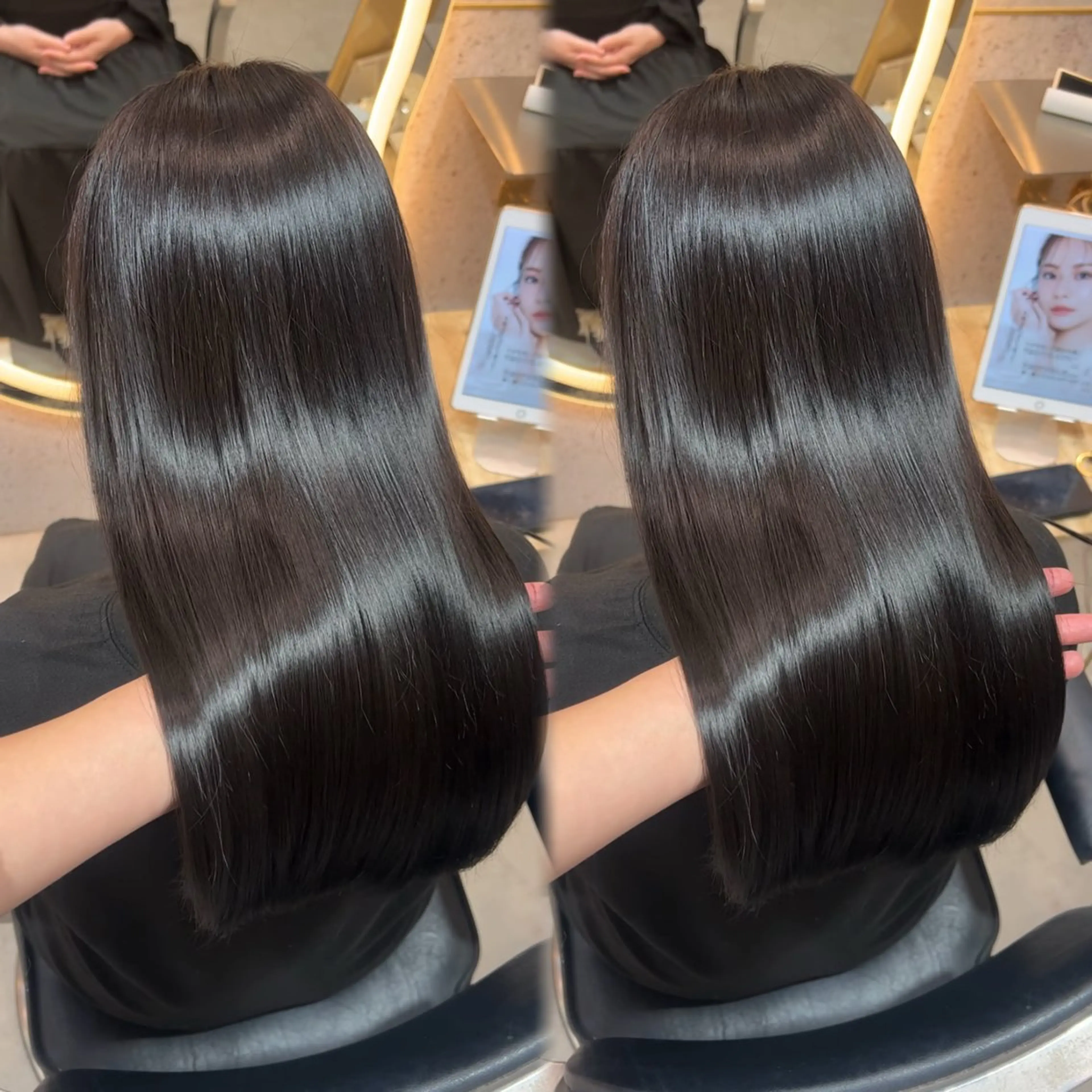 ロング 縮毛矯正 トリートメント misaki 💞 美髪矯正/艶カラーのヘアスタイル