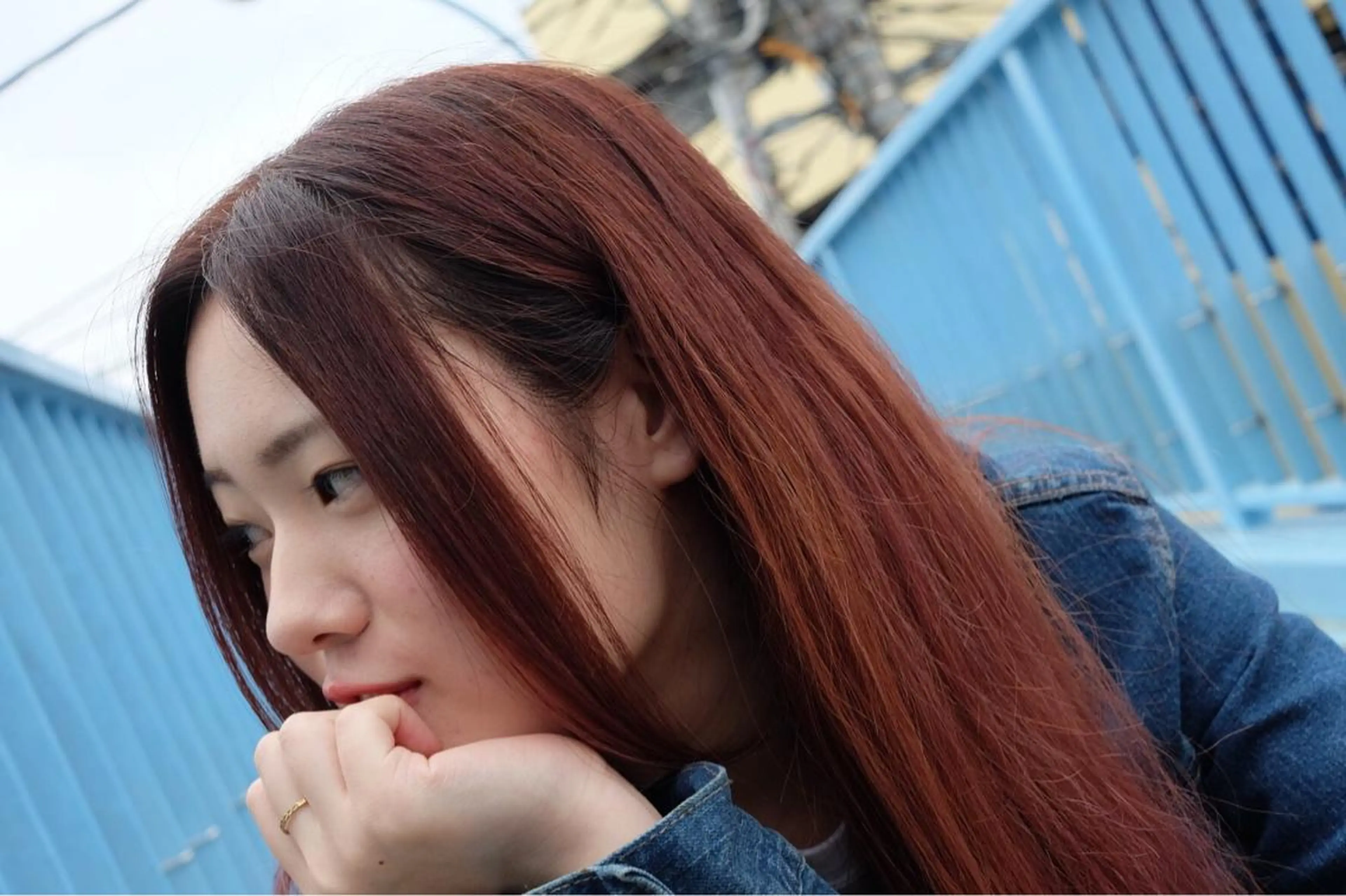 ロング カラー ヘアアレンジ MIRUCO by KURAKU所属・⭐️ハイトーンカラー ⭐️メンズパーマ達成のヘアスタイル