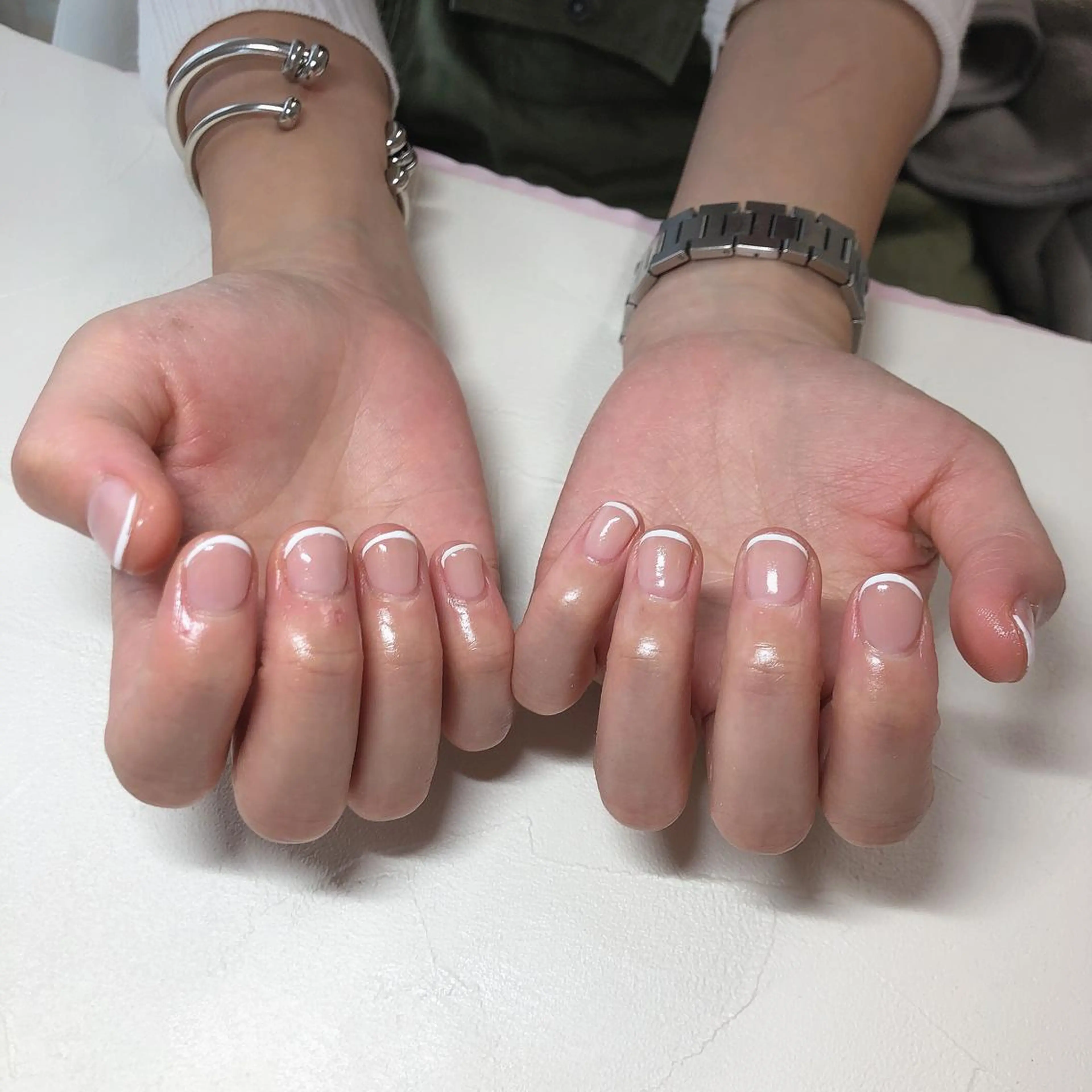 ネイル フレンチネイル ジェルネイル nails 🎀meのネイルデザイン
