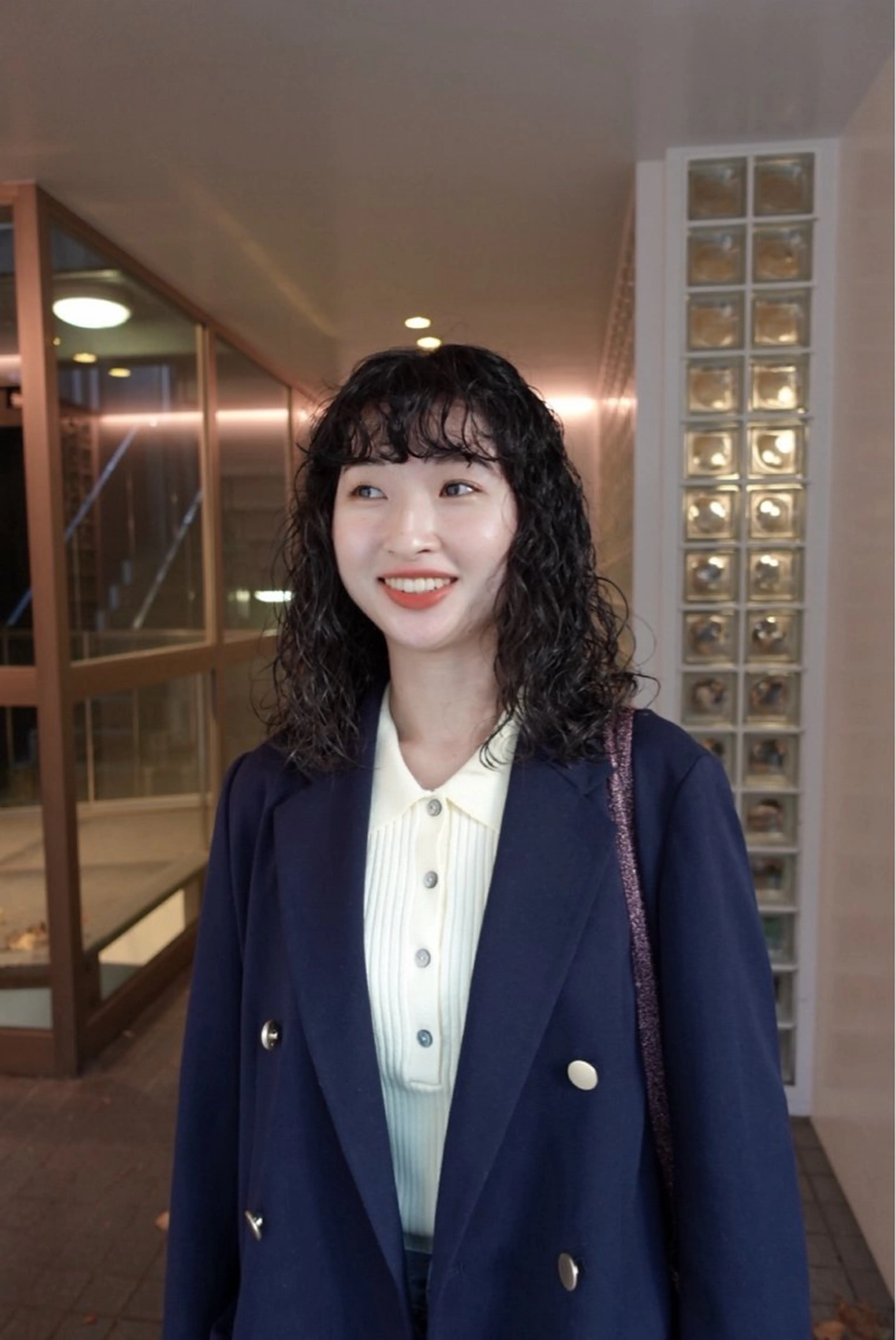 ミディアム カラー パーマ ヘアアレンジ ミディアムパーマ カット ヘアカラー パーマ 🌐サトウ リョウ🌐のヘアスタイル