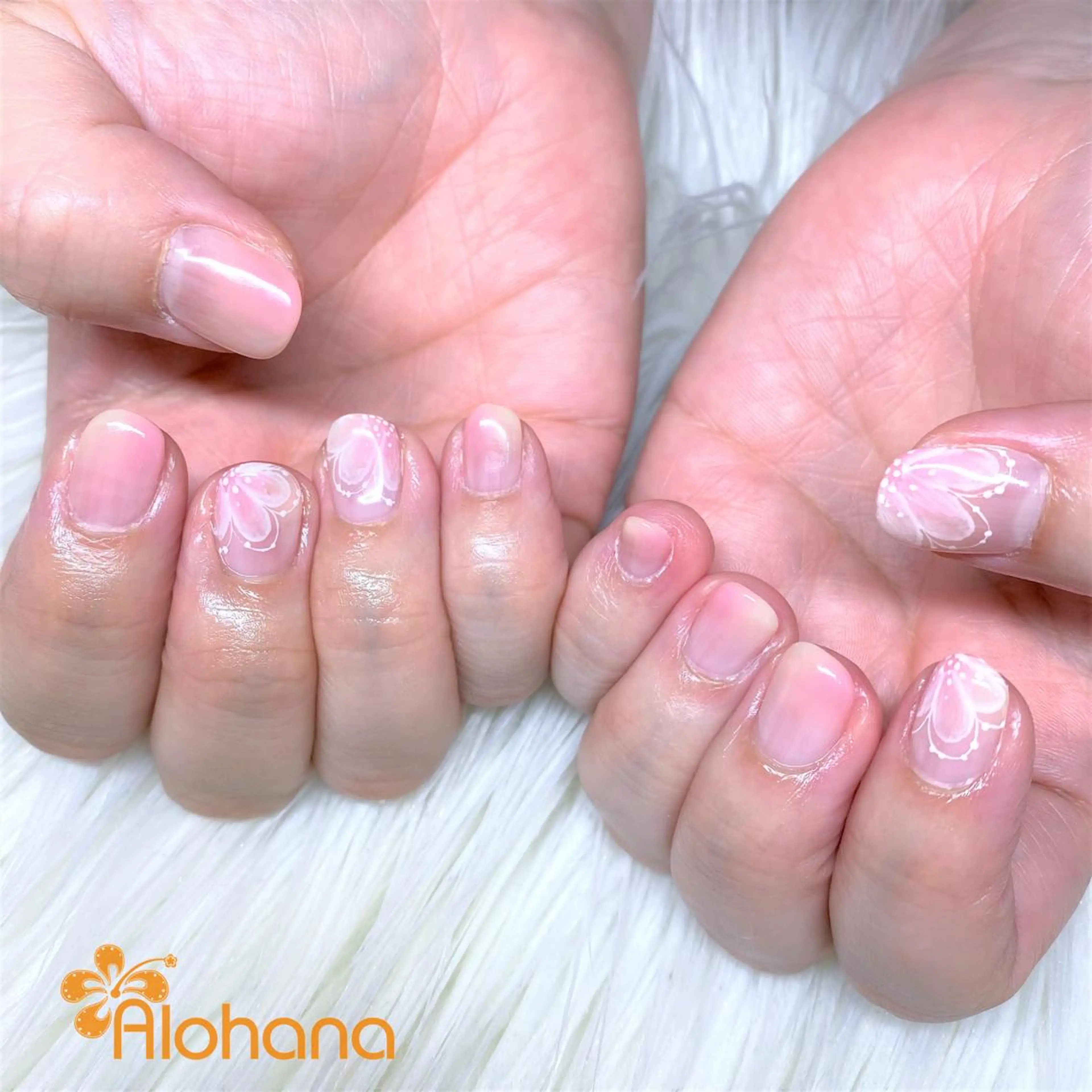 ネイル フラワーネイル ハンドネイル Alohana所属・Alohana Minaのネイルデザイン